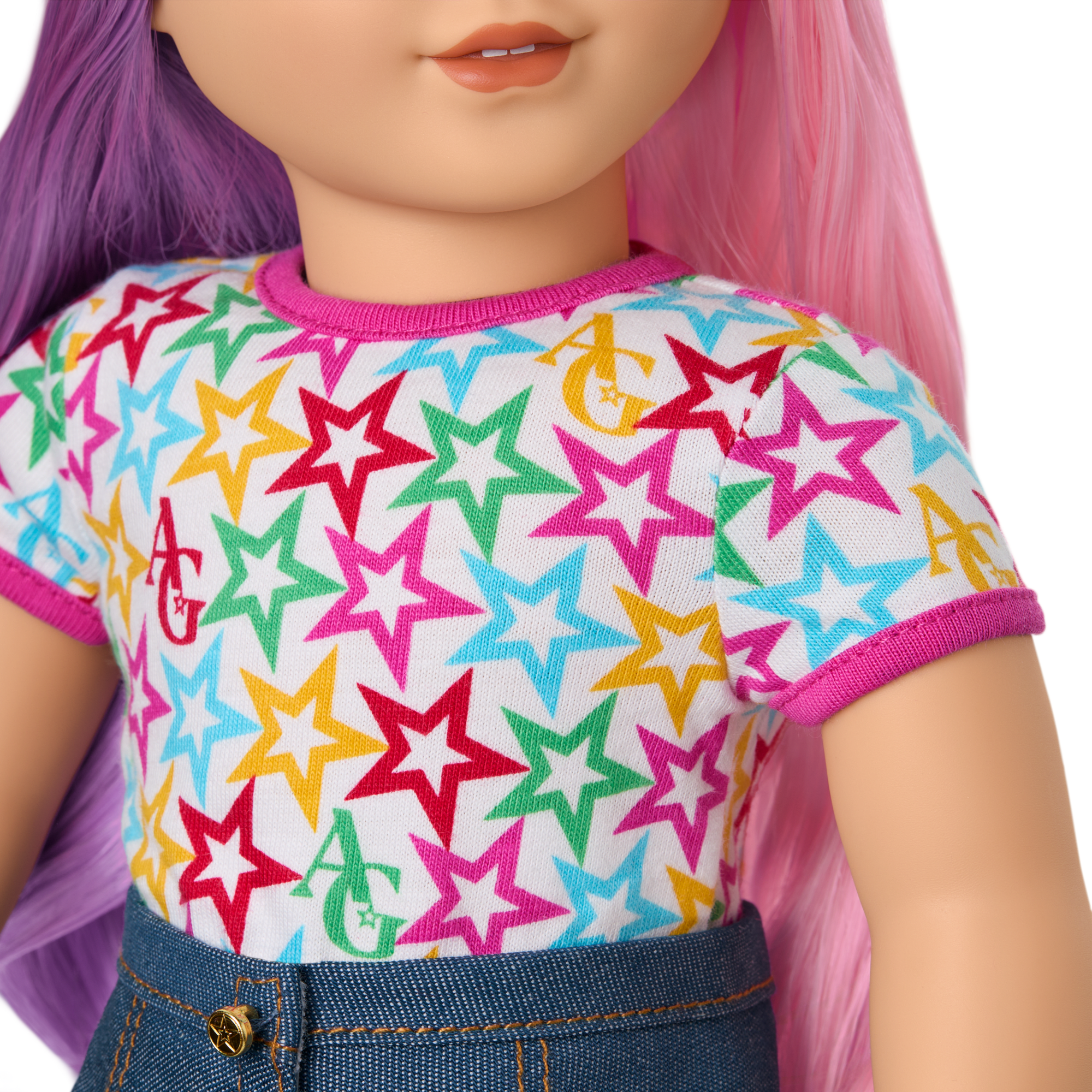 Truly Me 18-Inch Doll #116 With Wavy Purple-And-Pink Hair - Image 6