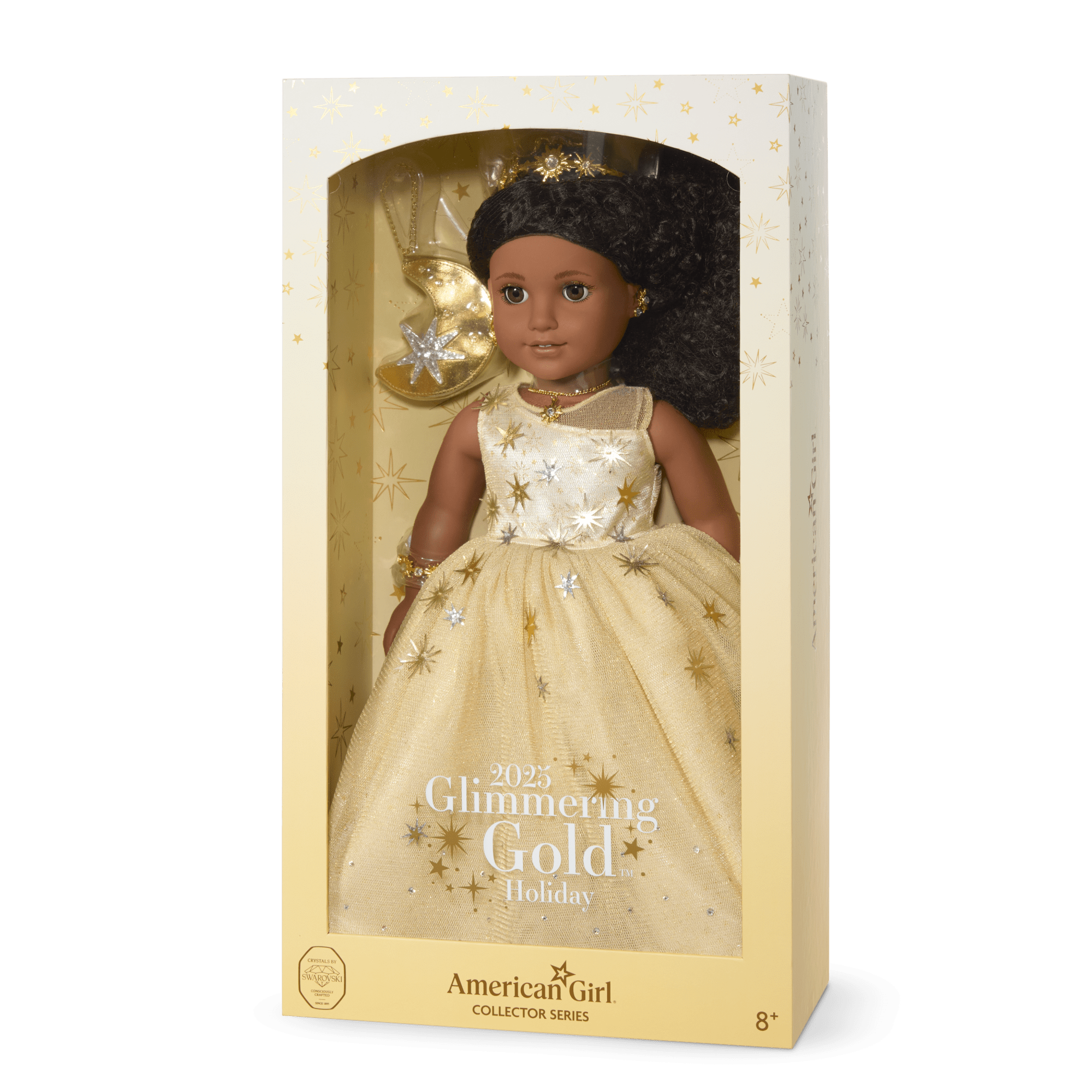 American Girl 2025 Glimmering Gold Holiday Collector Doll - Image 16