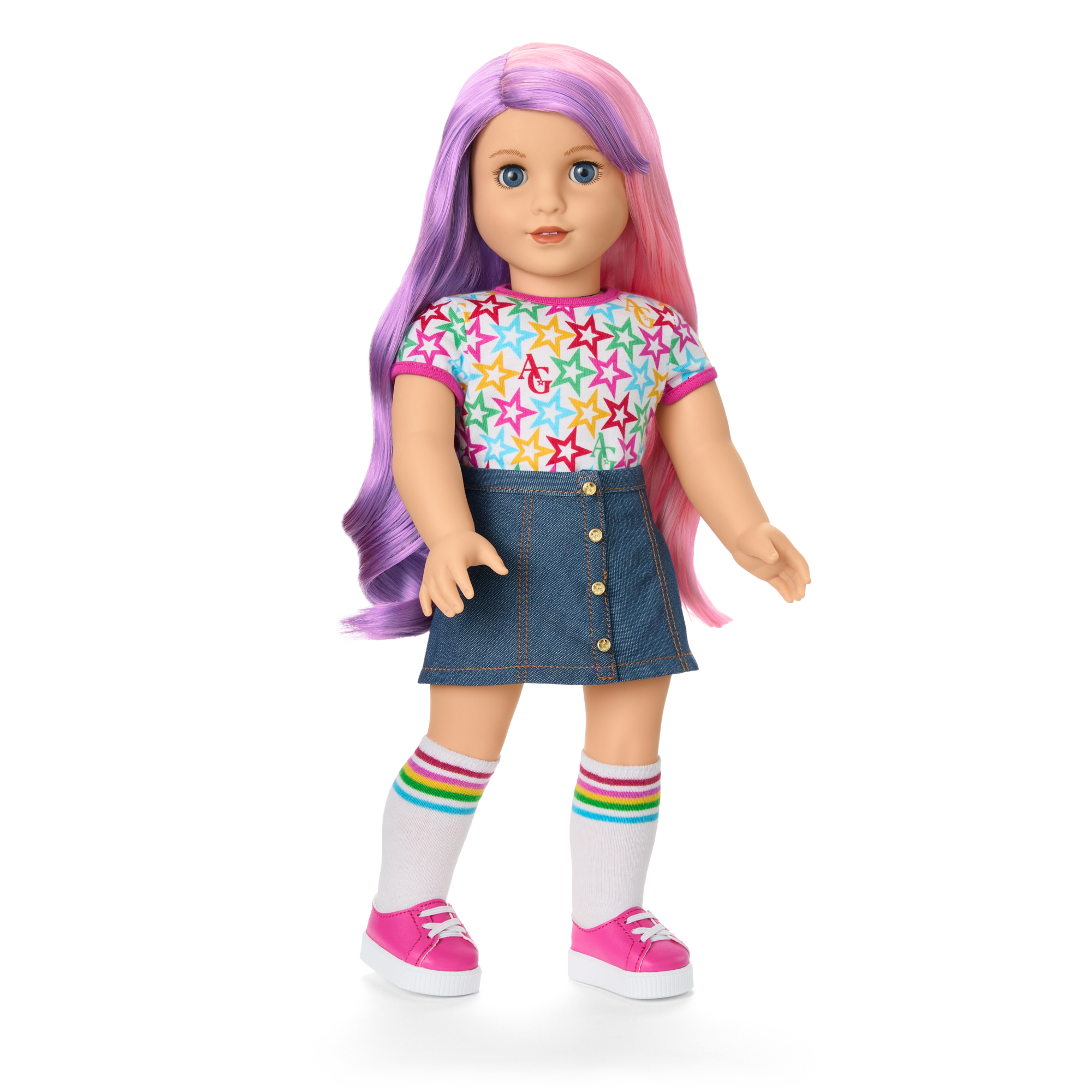 Truly Me 18-Inch Doll #116 With Wavy Purple-And-Pink Hair - Image 9