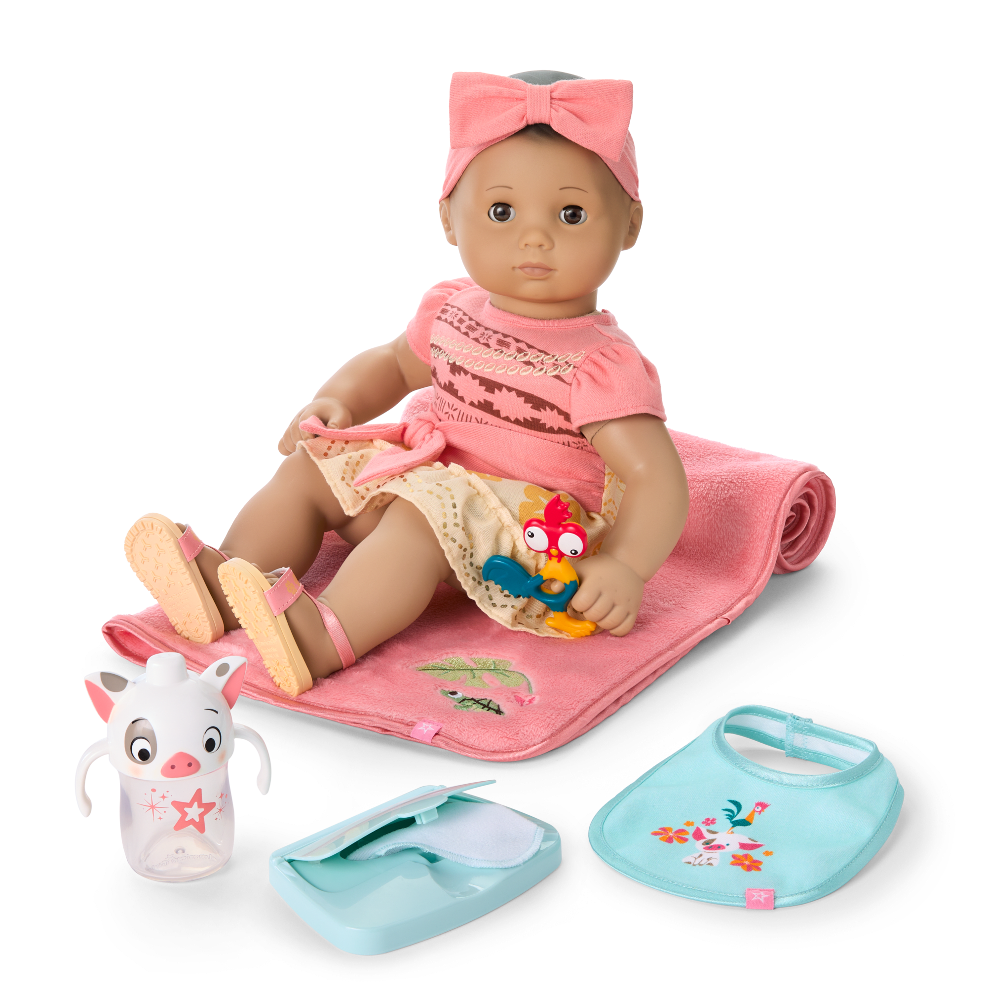 Disney Princess Moana Cuddle & Care Set With Bitty Baby Doll By American Girl