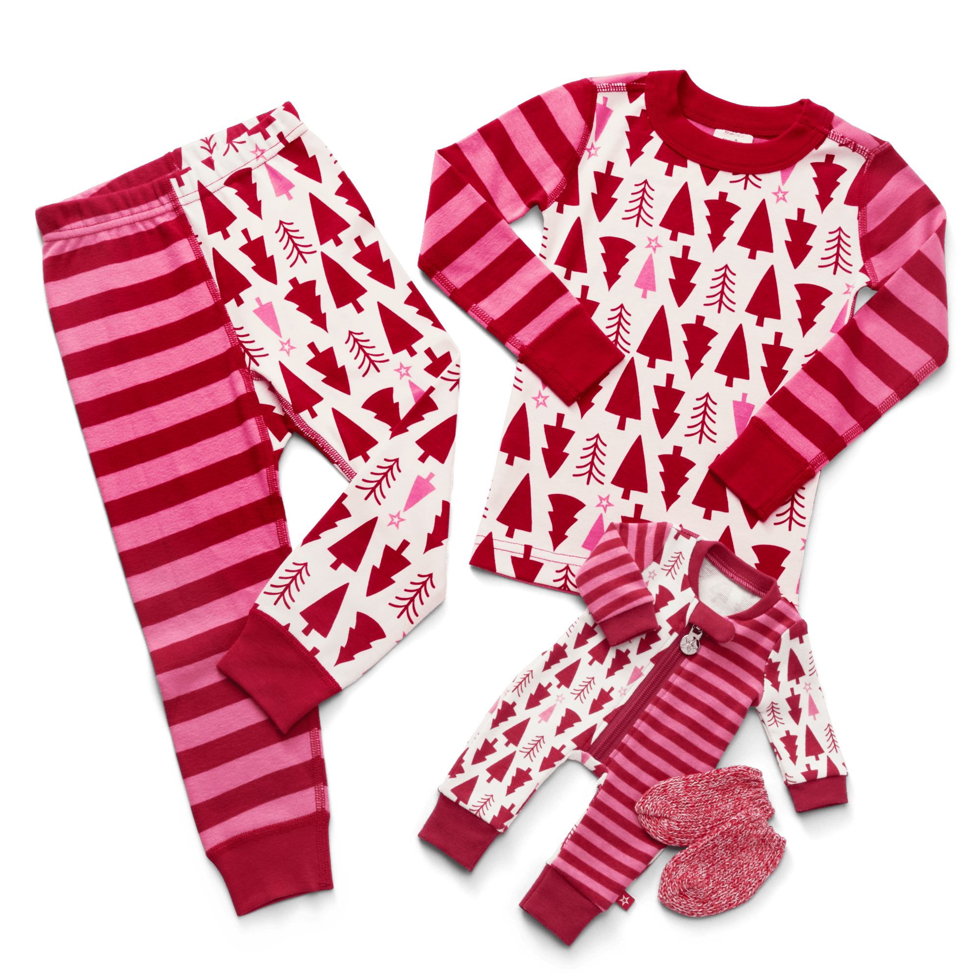 American Girl X Hanna Andersson Holiday Treetops Pajamas For Little Girls & Bitty Baby Dolls - Image 2