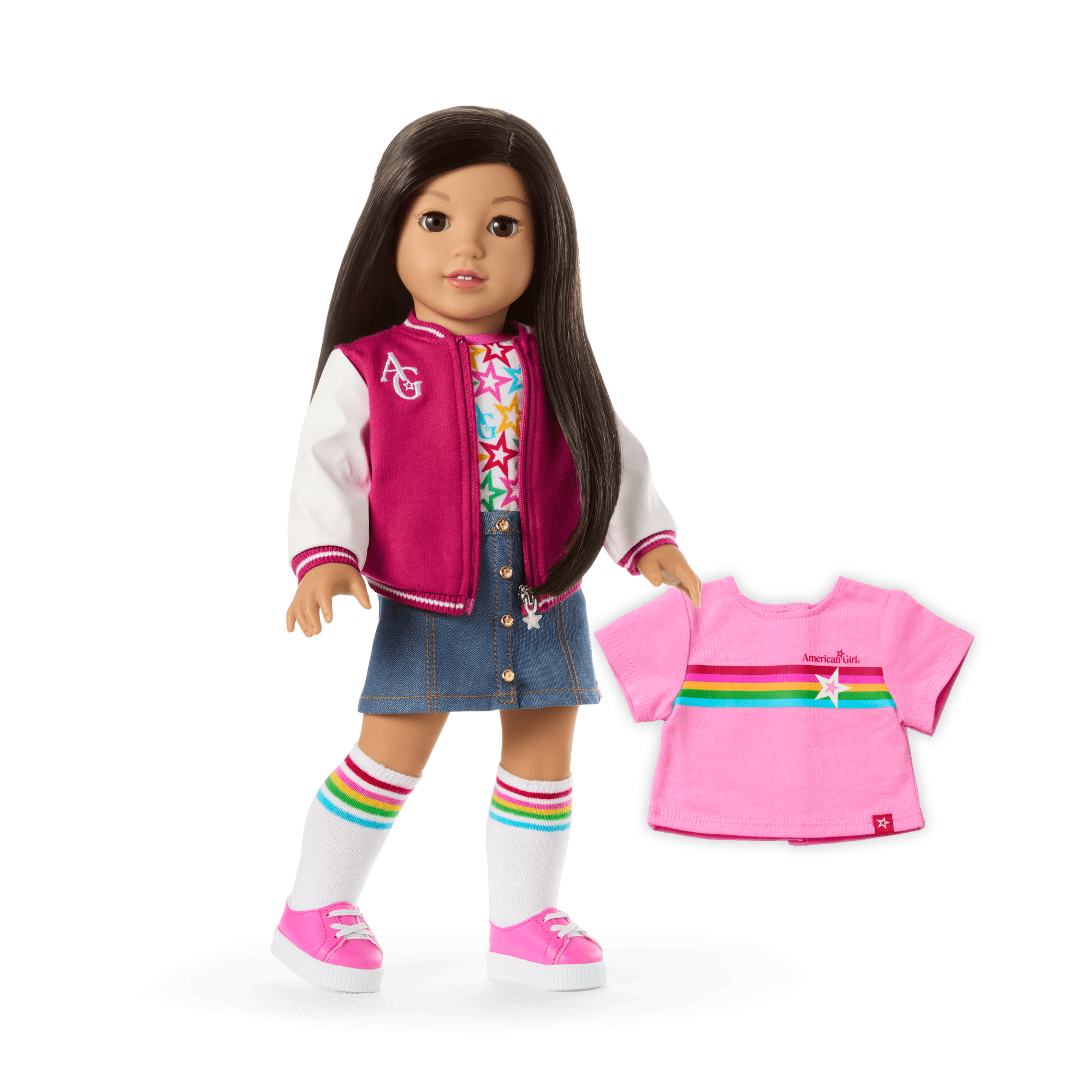 Truly Me 18-Inch Doll #124 With Straight Black-Brown Hair - Image 2