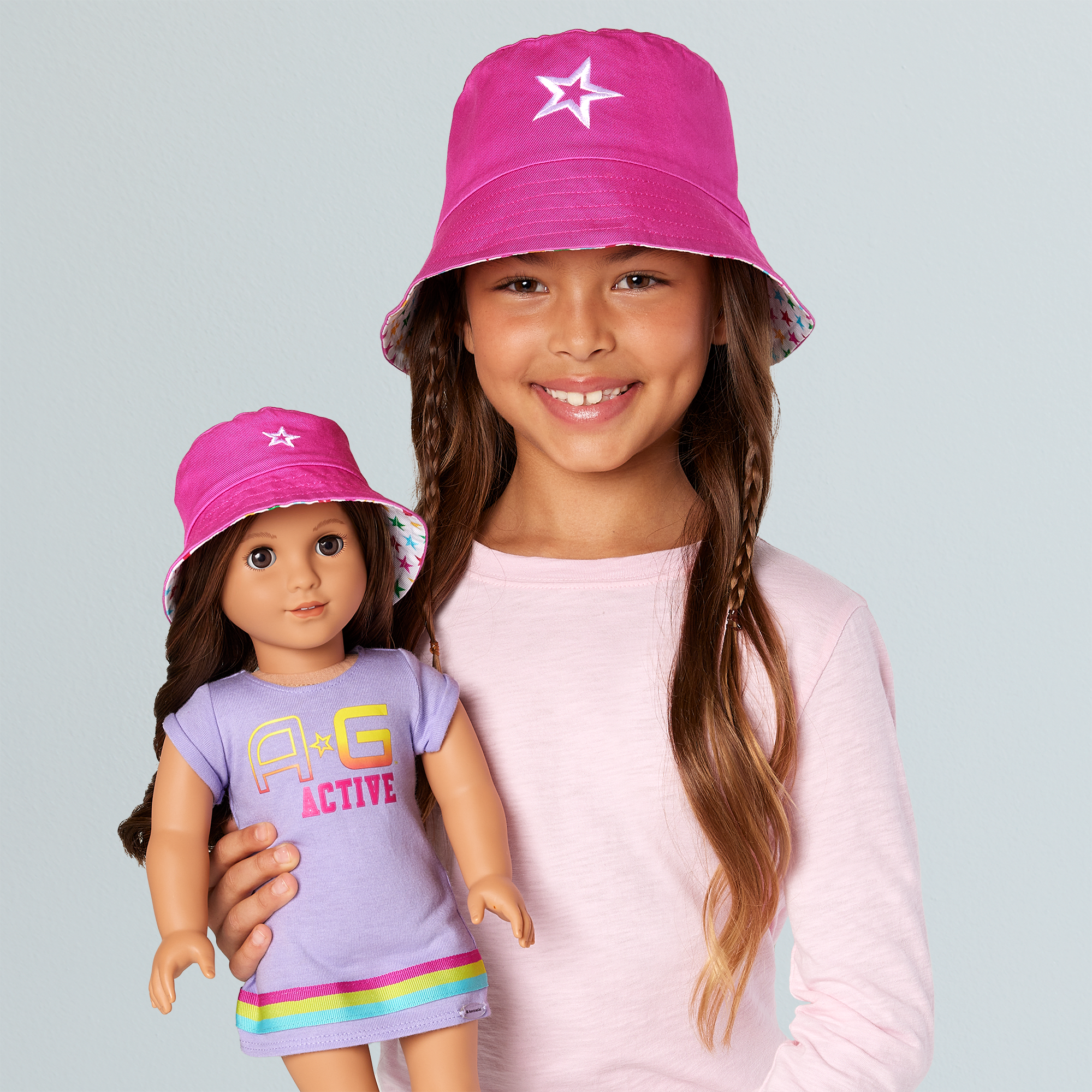 Ag Star Bucket Hat Set For Girls & Dolls - Image 2