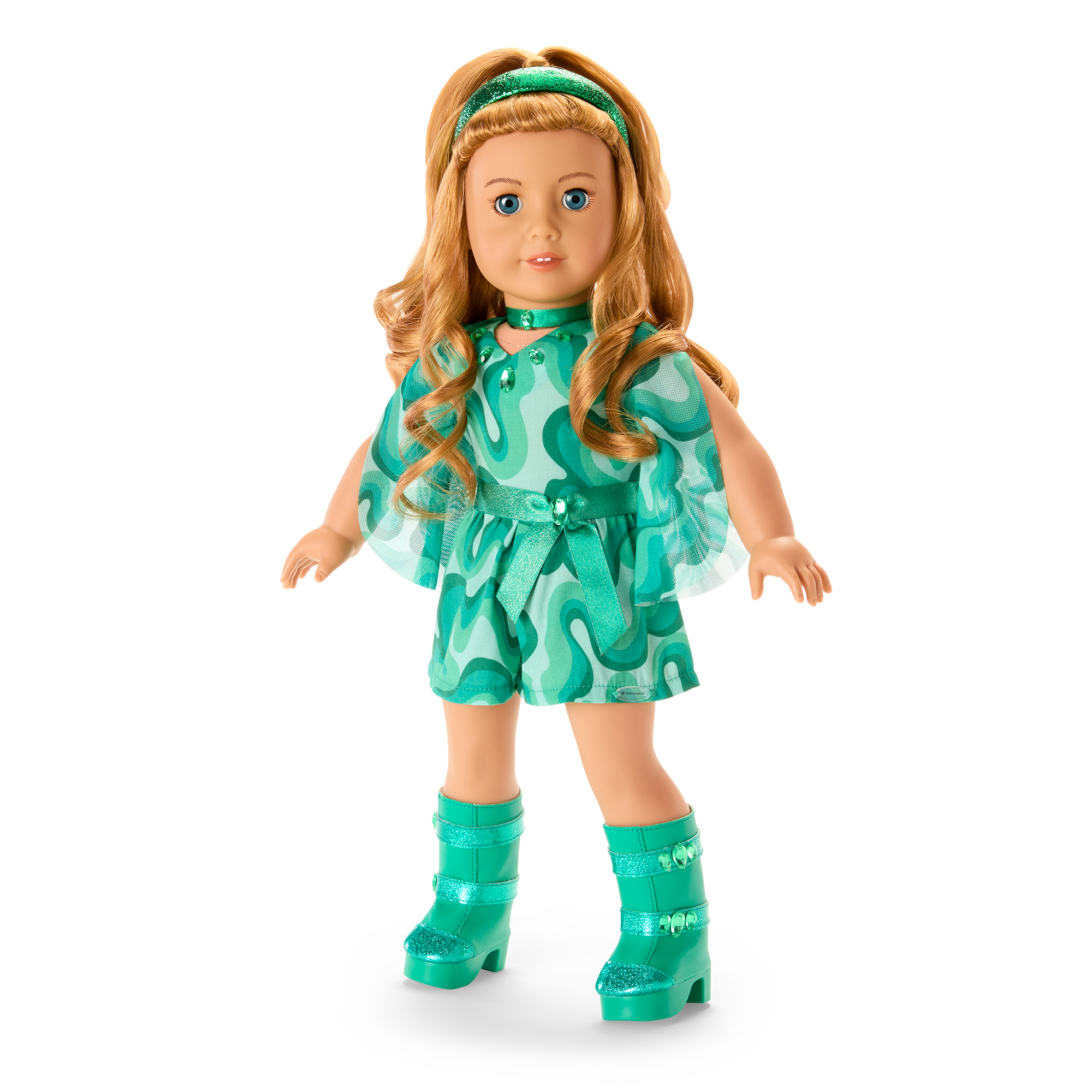 May Enchanting Emerald Outfit For 18-Inch Dolls - Image 2
