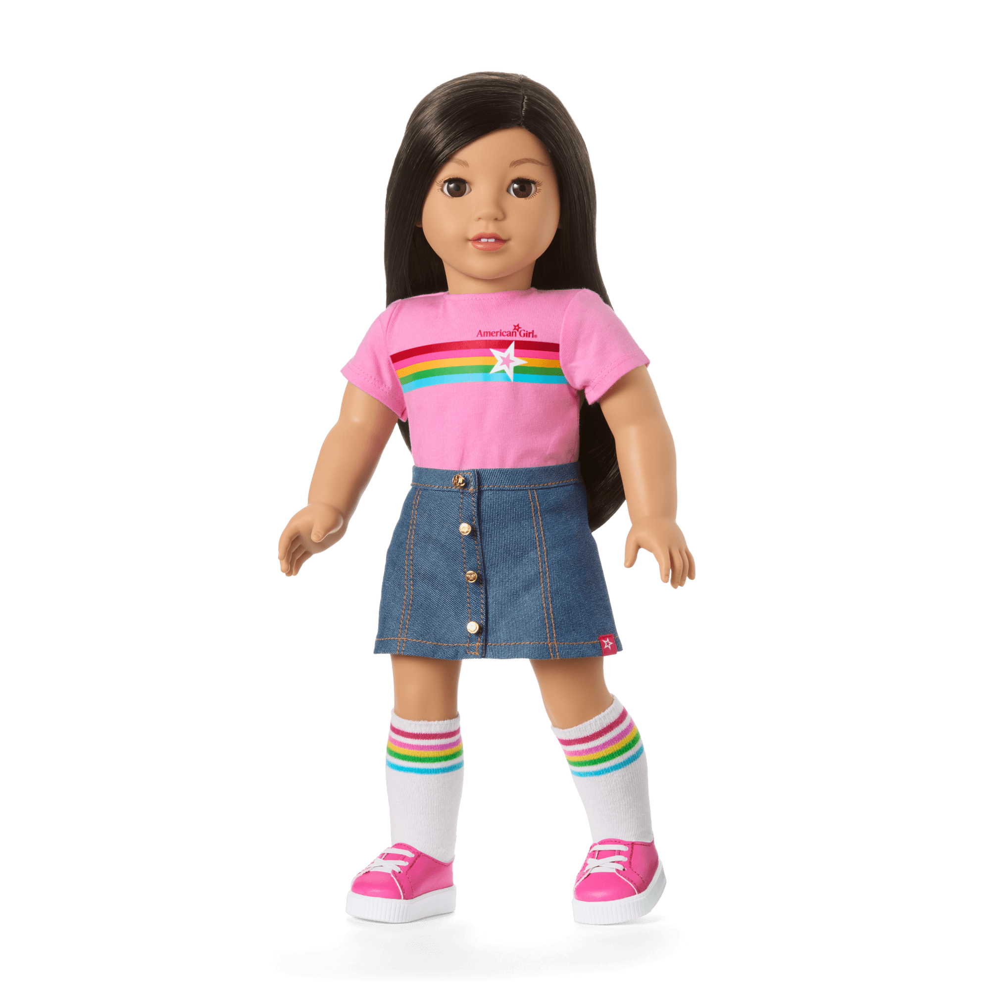 Truly Me 18-Inch Doll #124 With Straight Black-Brown Hair - Image 10
