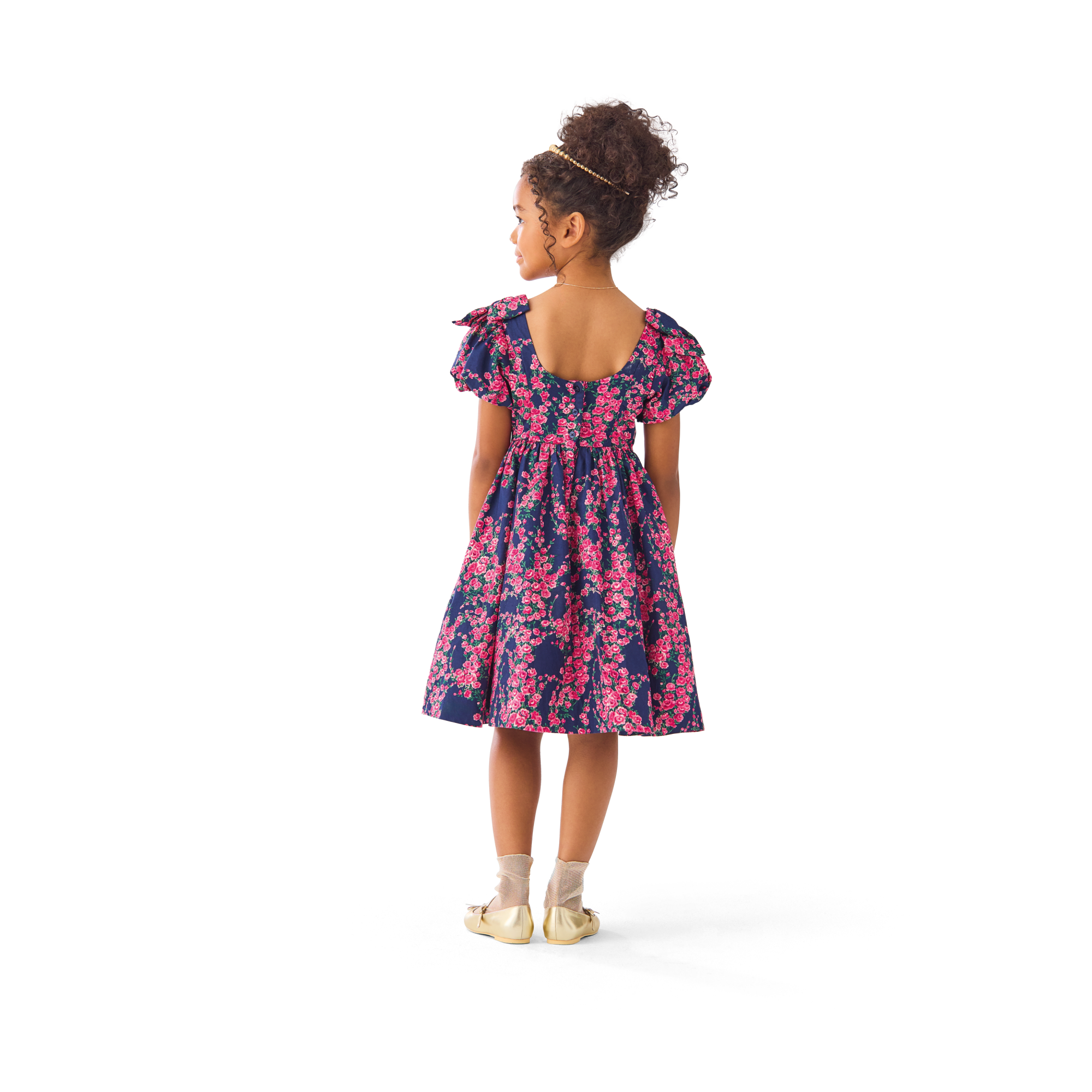 American Girl X Janie And Jack Rosy Cascade Party Dress For Girls - Image 3