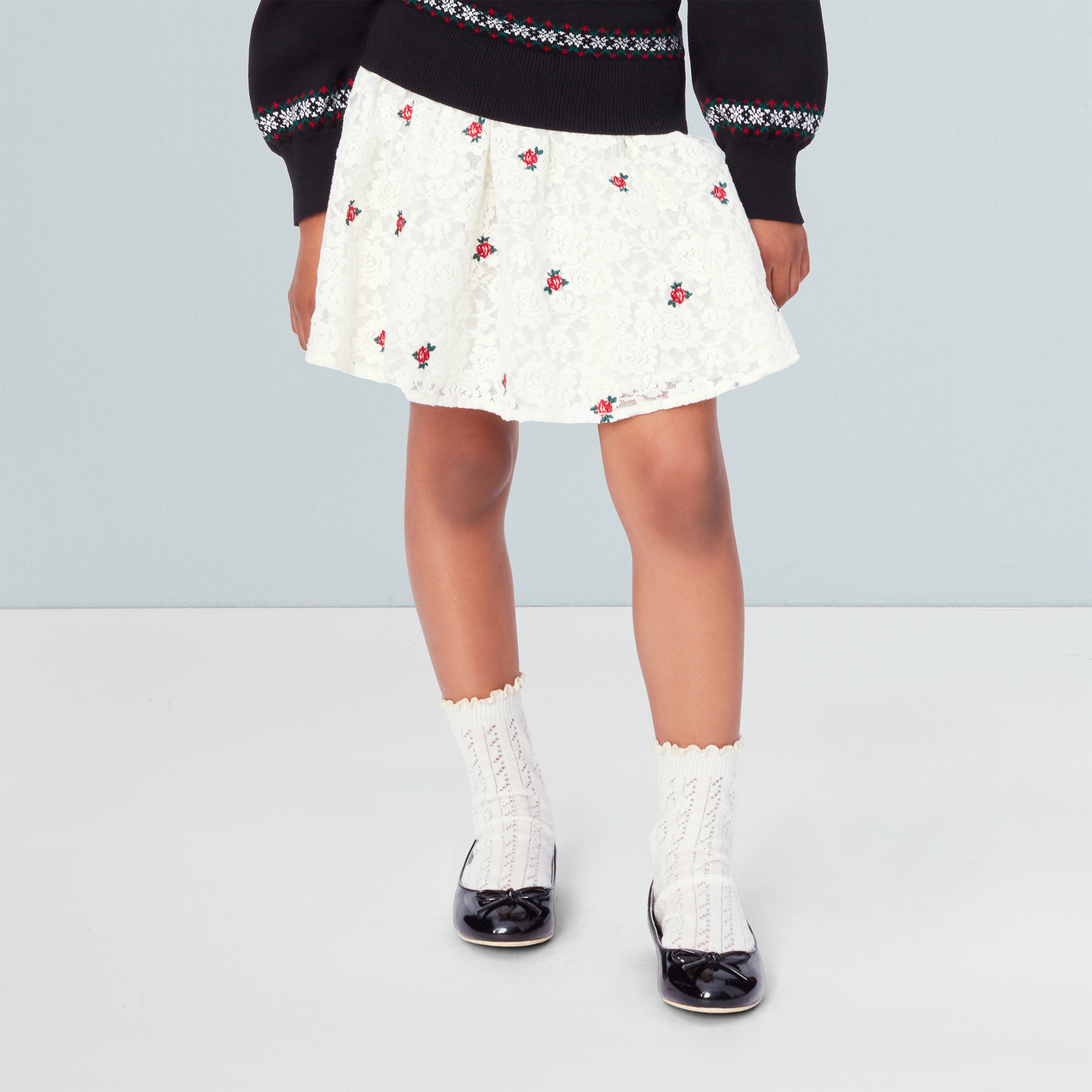 American Girl X Janie And Jack Holiday Rose Skirt For Girls - Image 2