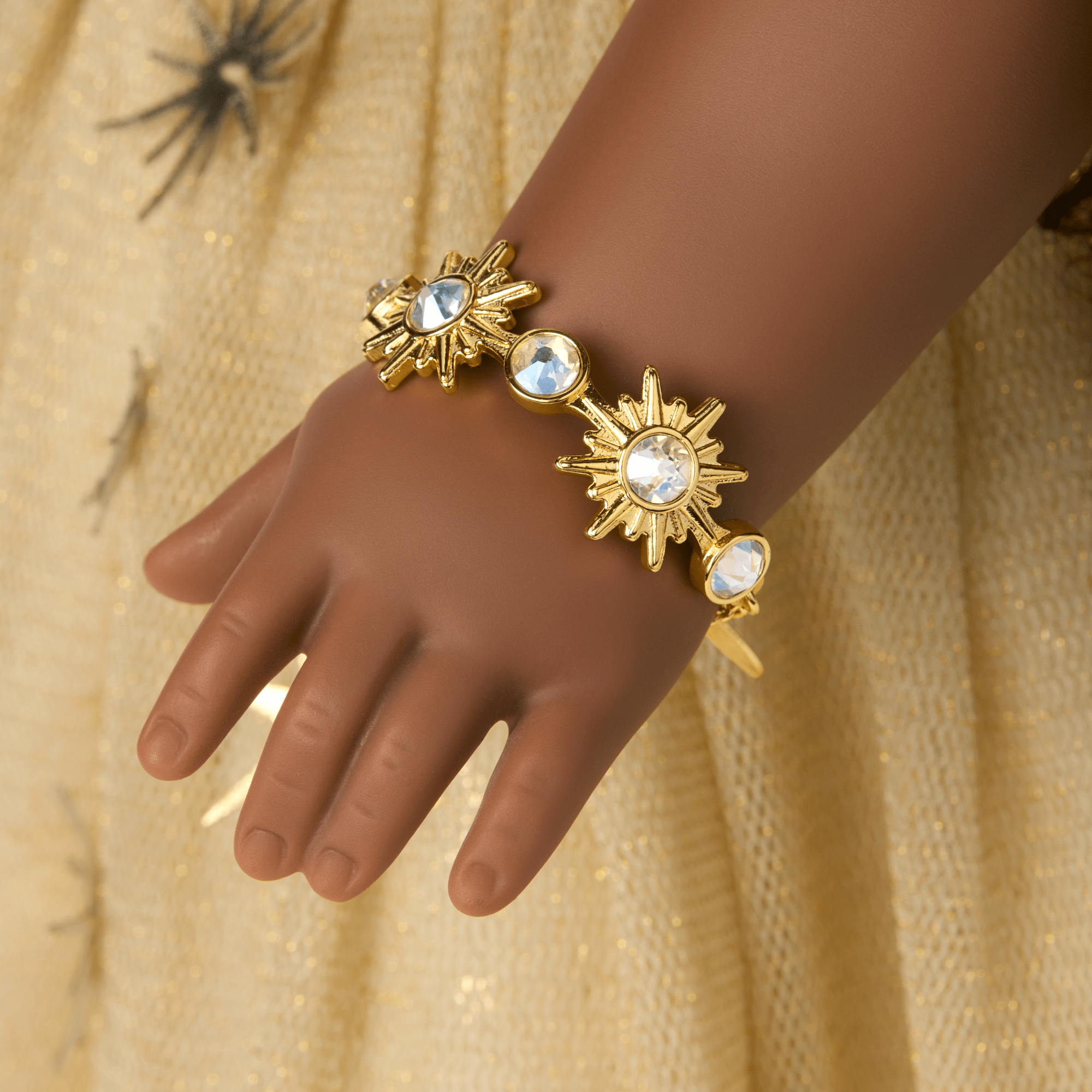 American Girl 2025 Glimmering Gold Holiday Collector Doll - Image 7