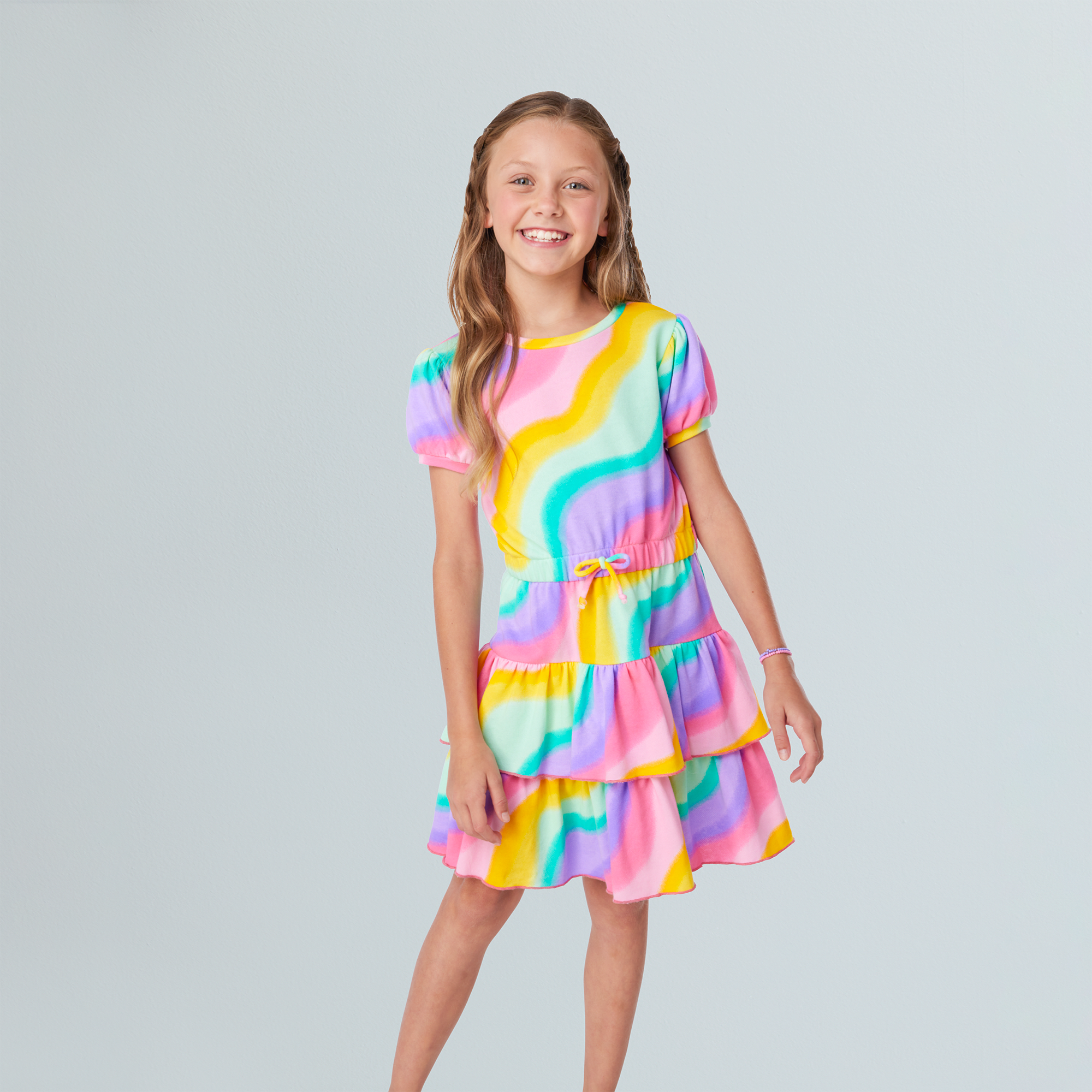 Summer's Rainbow Swirl Dress For Girls (Girl Of The Year 2025) - Image 2
