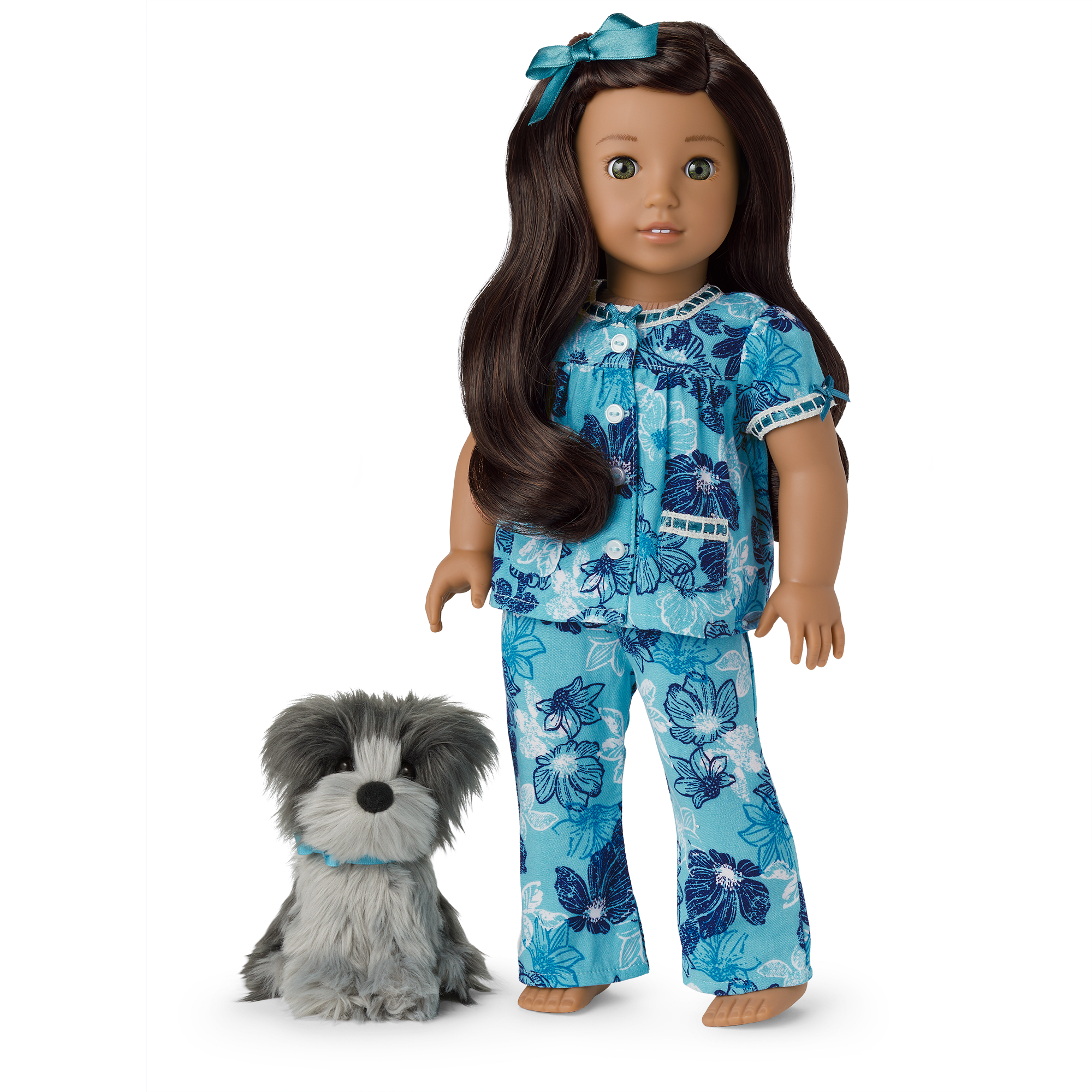Nanea's Floral Pajamas & Dog (Historical Characters)
