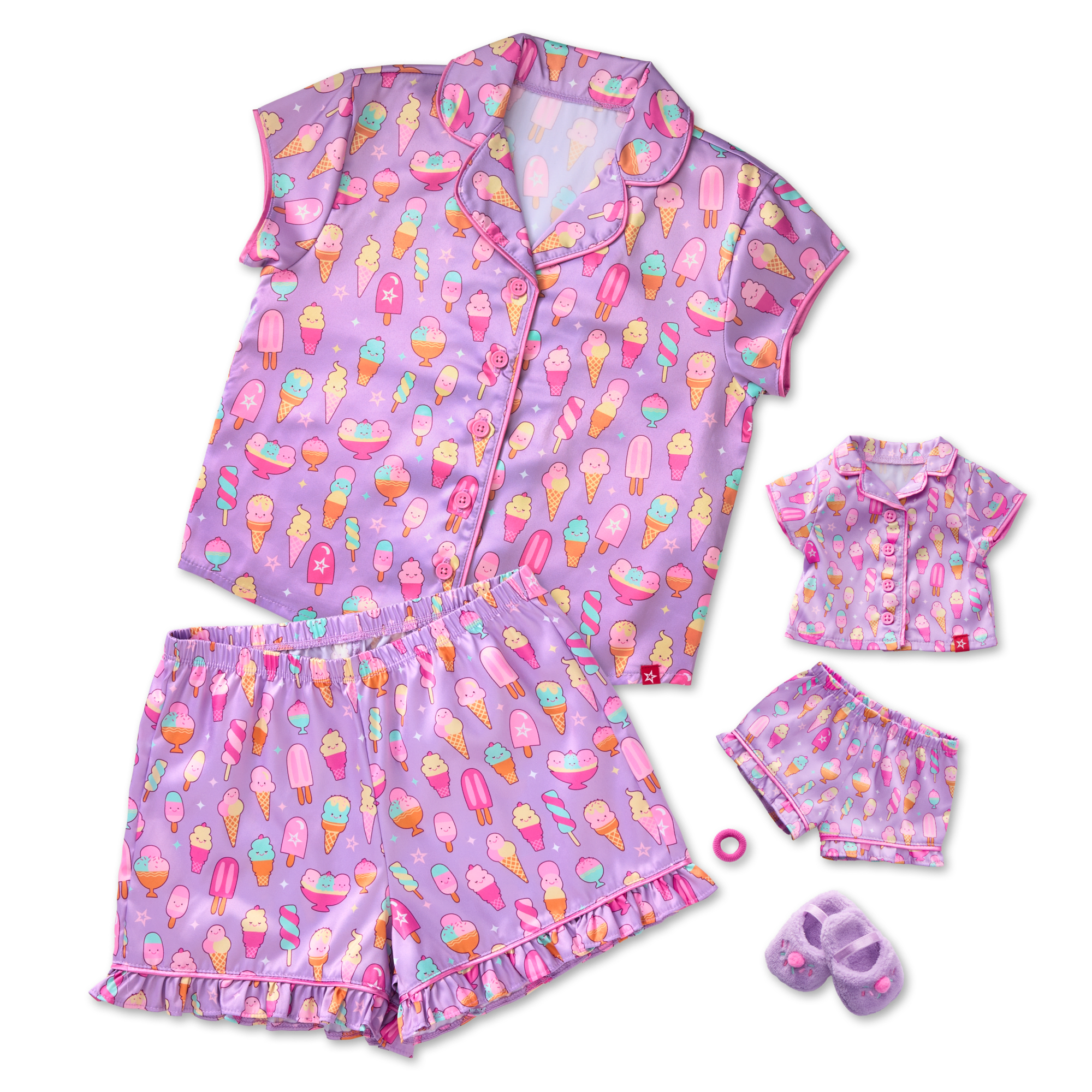 Sweet Dreams Pjs For Girls & 18-Inch Dolls - Image 2