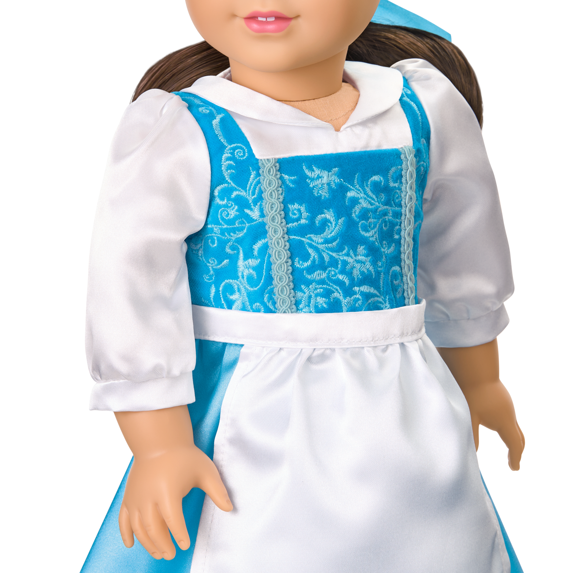 American Girl Disney Princess Belle Blue Dress, Mrs. Potts, Chip & Accessories For 18-Inch Dolls - Image 4