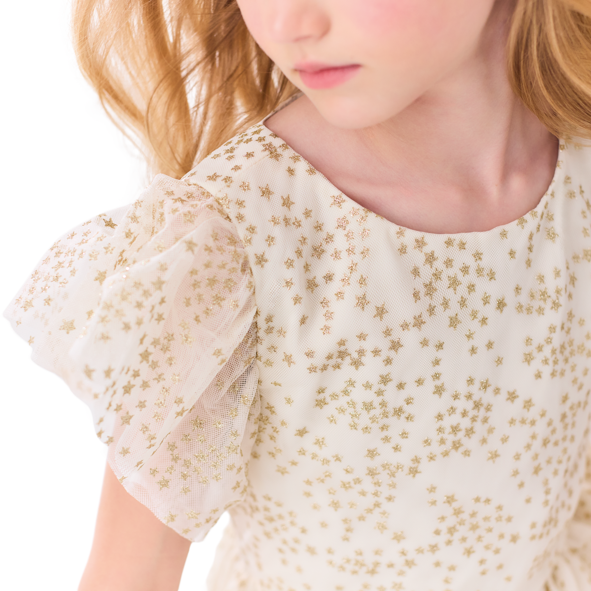 American Girl X Janie And Jack Sparkly Cream Celebration Dress For Little Girls & Girls - Image 8