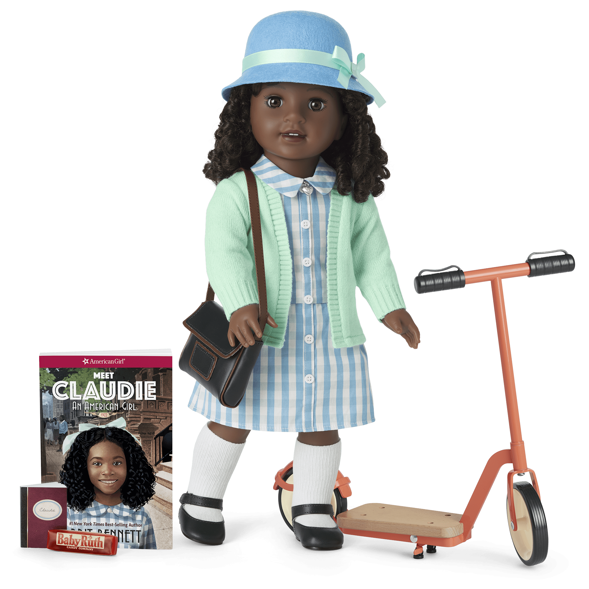 Claudie Wells 18-Inch Doll, Book, Accessories & Scooter (Historical Characters)
