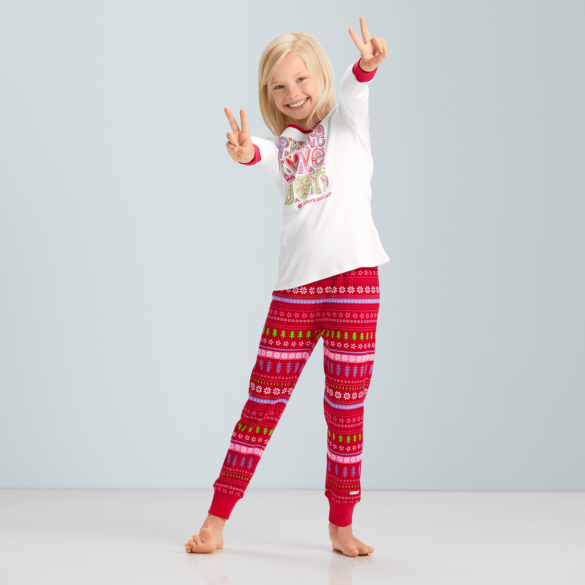 Holiday Cheer Pj Pants For Girls - Image 2