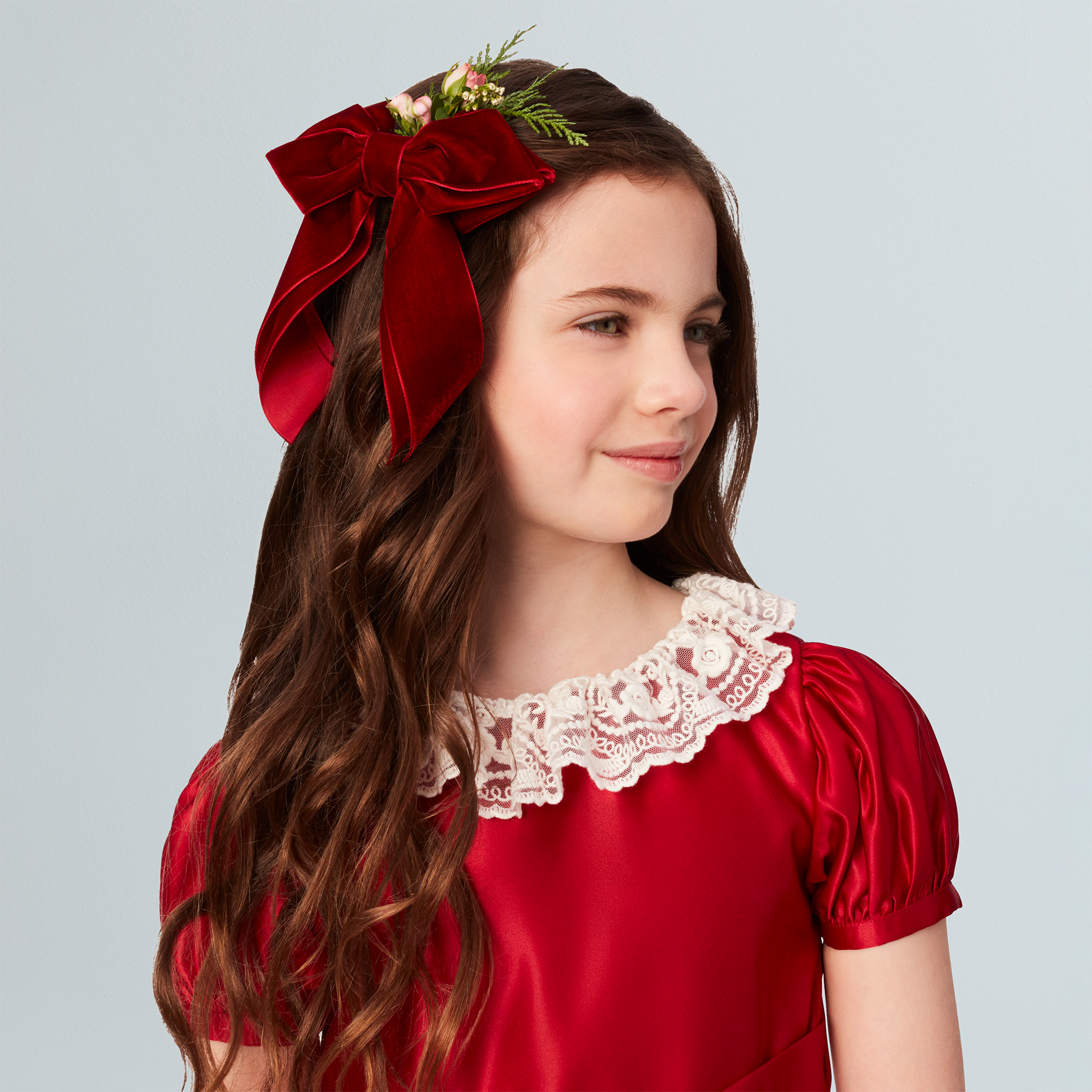American Girl X Janie And Jack Holly-Red Party Dress For Girls - Image 4