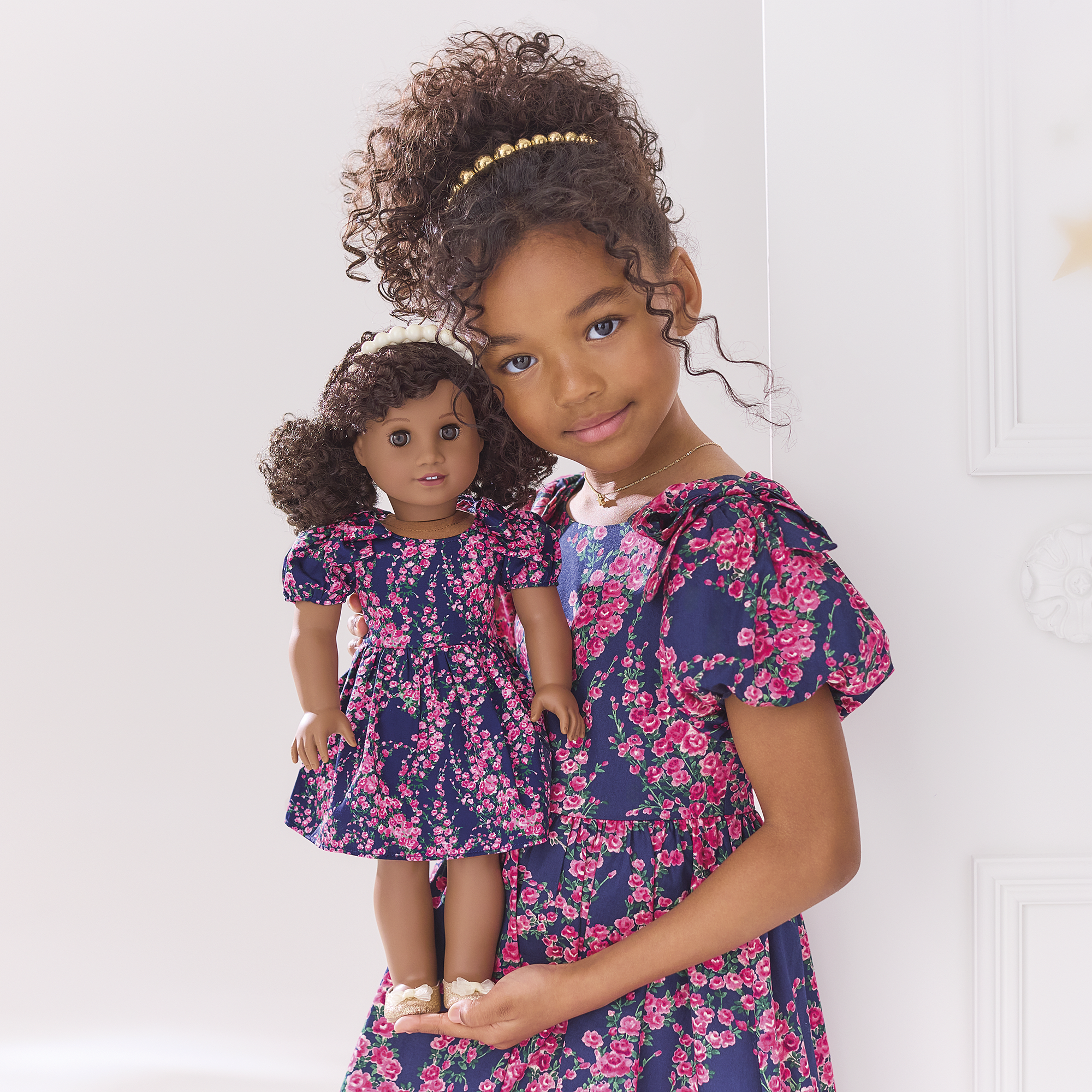 American Girl X Janie And Jack Rosy Cascade Party Dress For 18-Inch Dolls - Image 5