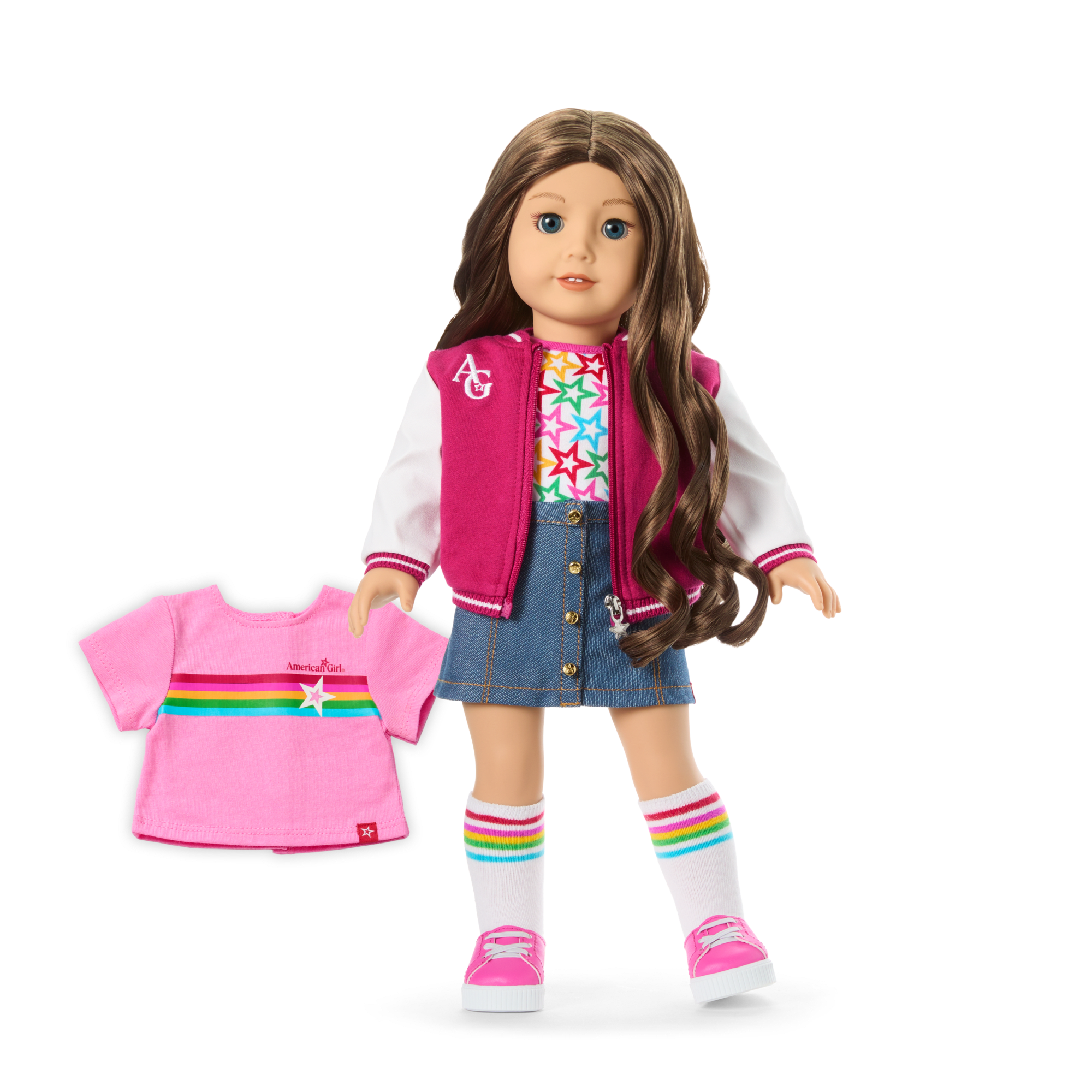 Truly Me 18-Inch Doll #126 With Wavy Brown Hair - Image 2