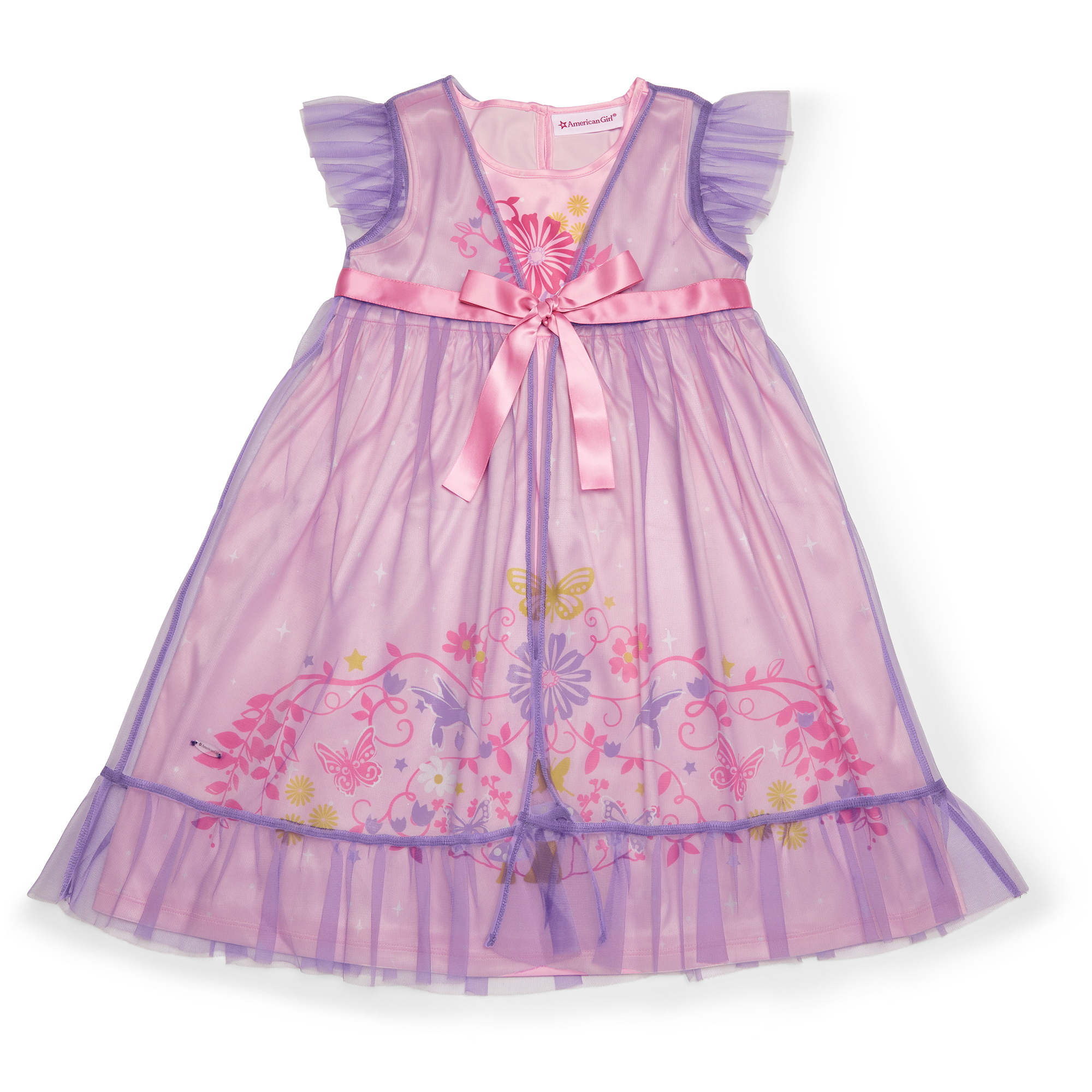 Royal Ruffles Nightie & Robe For Little Girls - Image 4