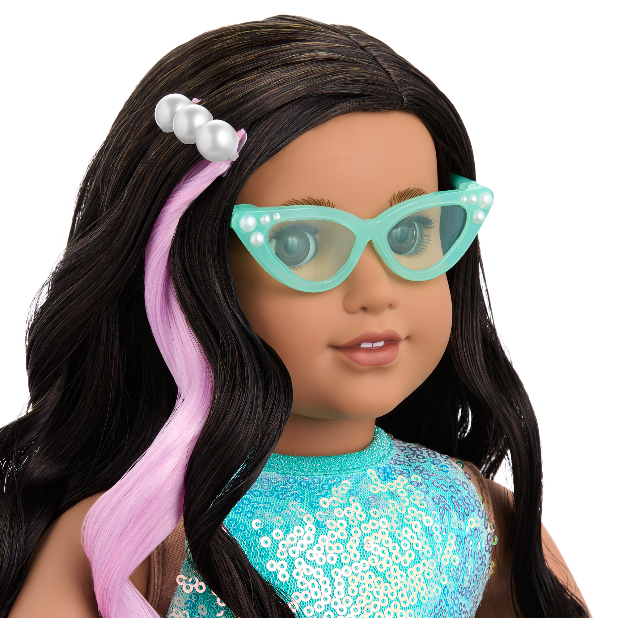 Glam Shimmering Ocean Outfit & Shimmering Sea Turtle Backpack & Accessory Set Bundle - Image 16