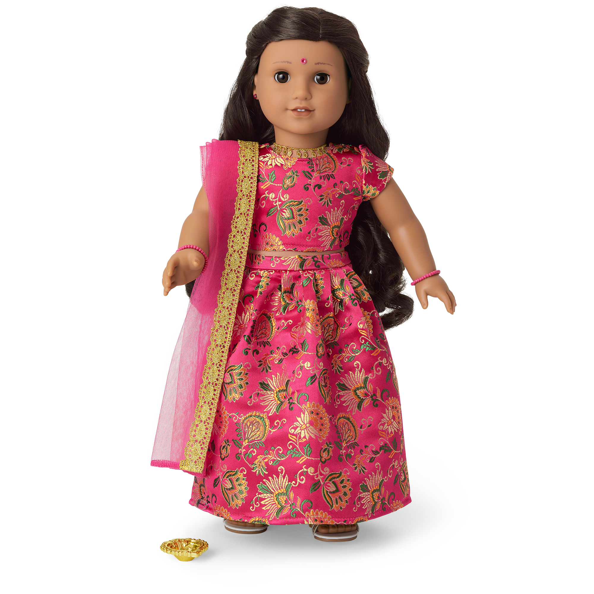 Diwali Celebration Outfit For 18-Inch Dolls - Image 2