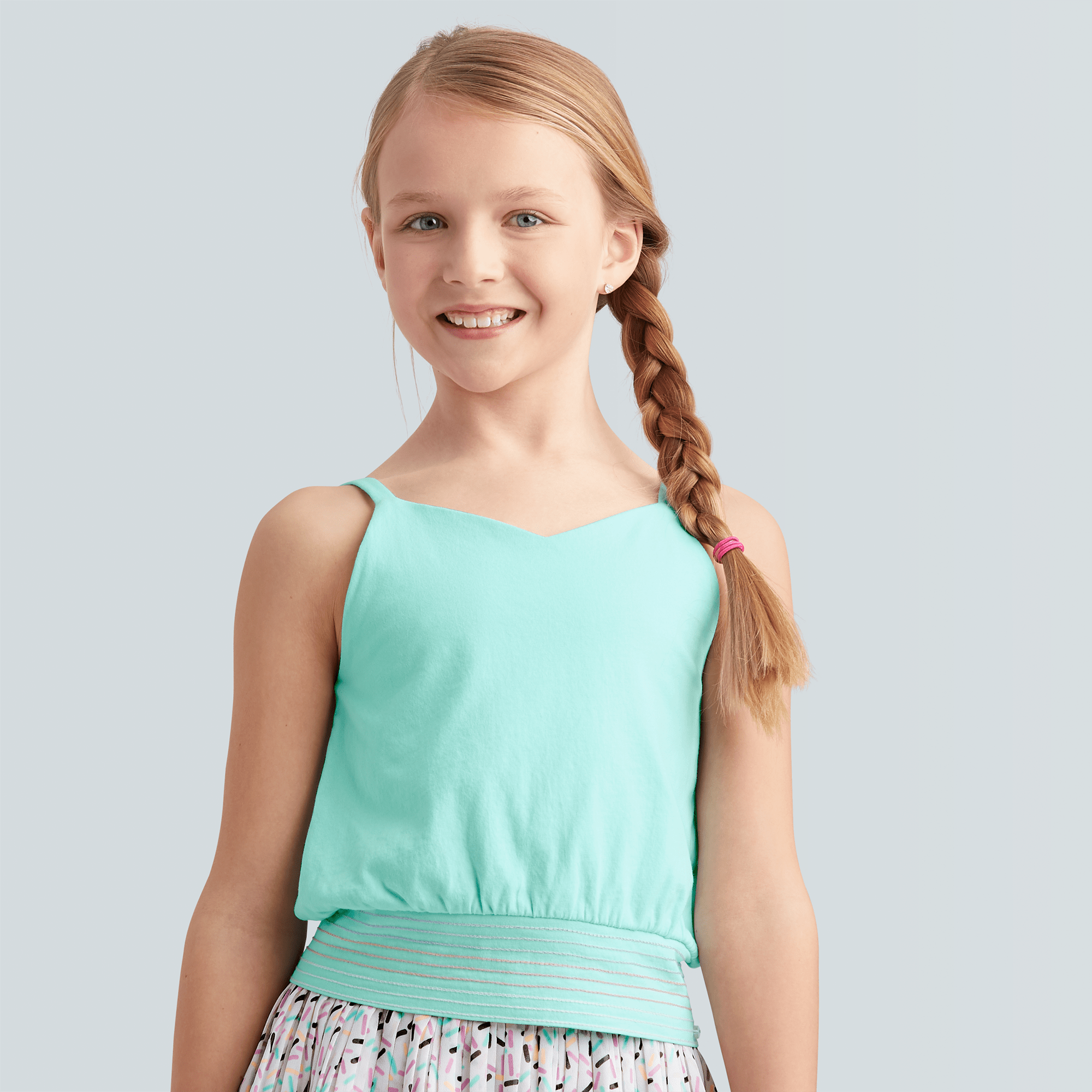 Minty Sweet Tank Top For Girls - Image 2