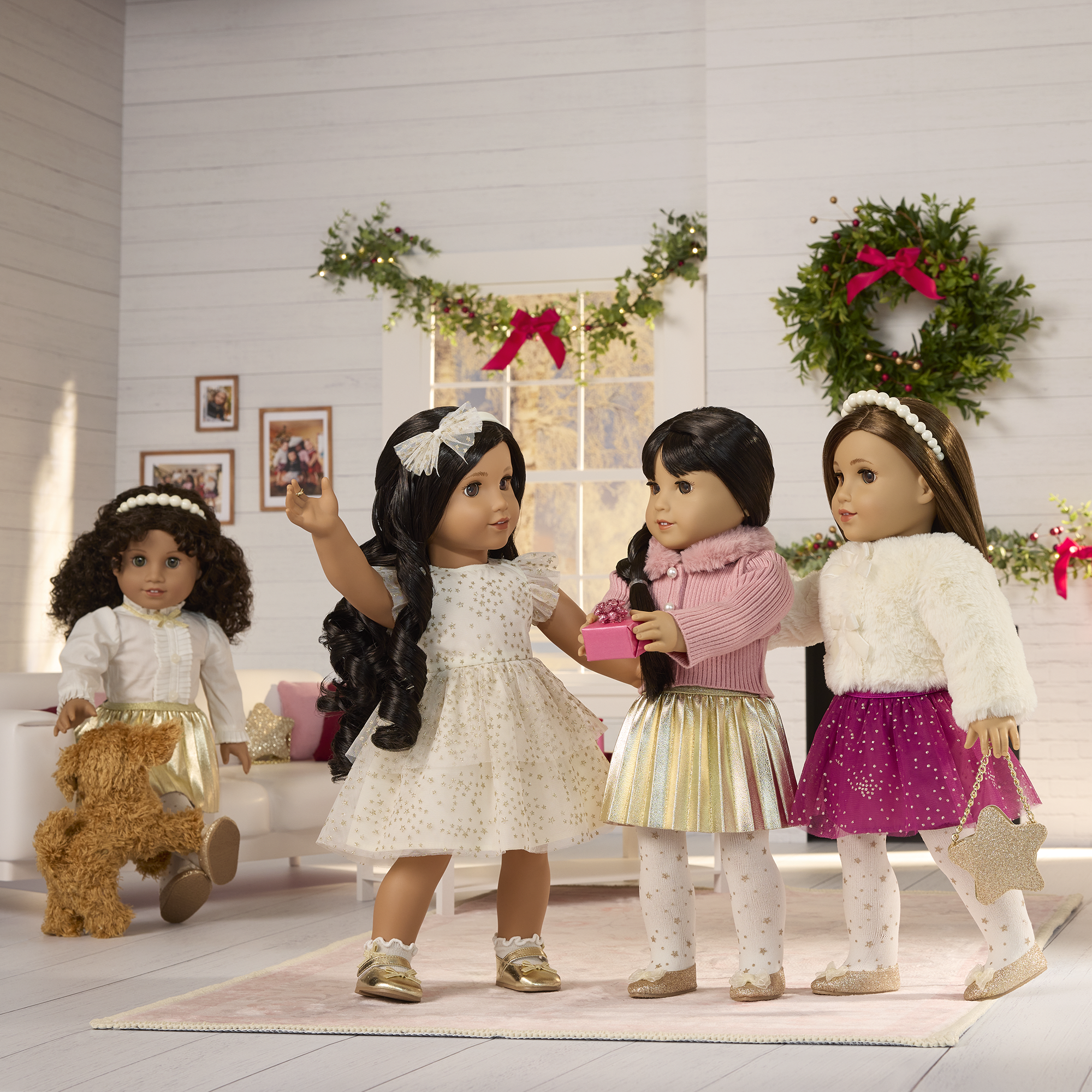 American Girl X Janie And Jack Glitter & Bows Shoes For 18-Inch Dolls - Image 4