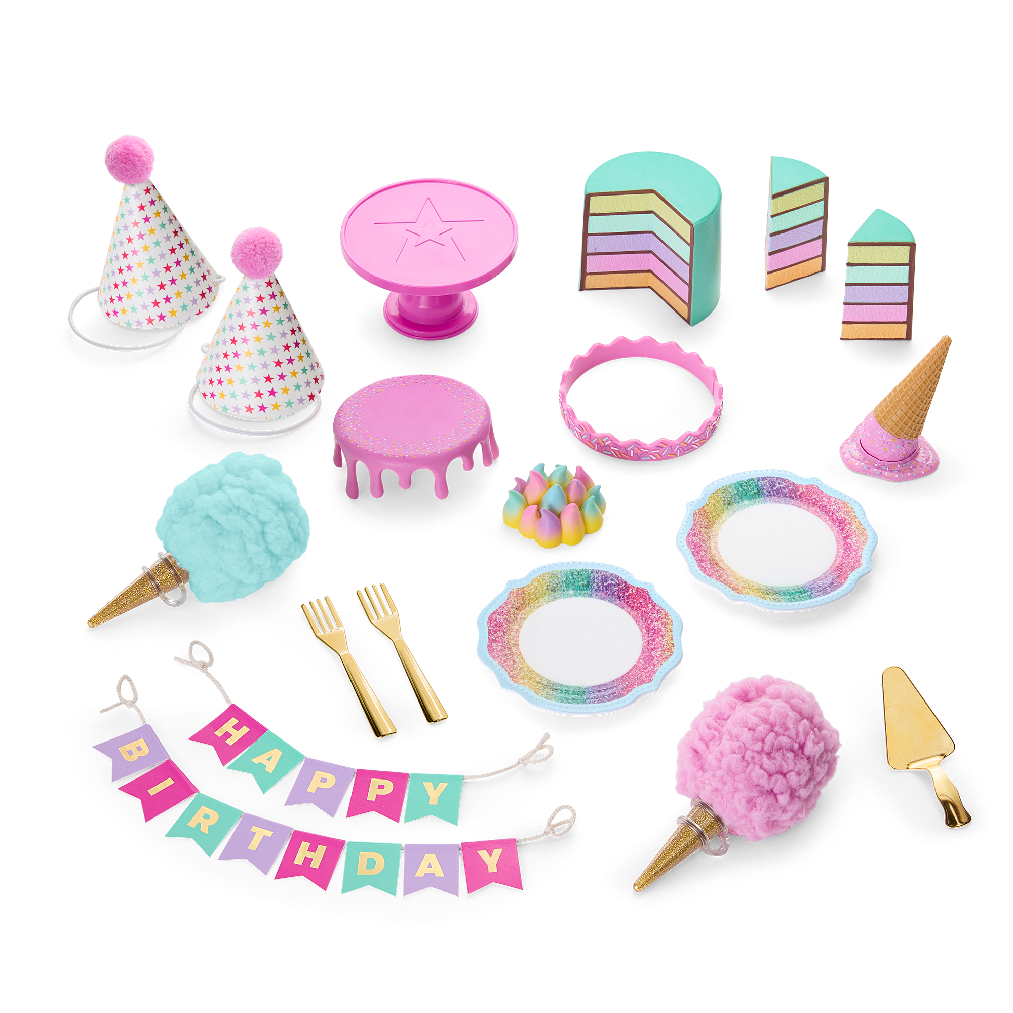 Extra Sweet Birthday Party Set For 18-Inch Dolls - Image 2