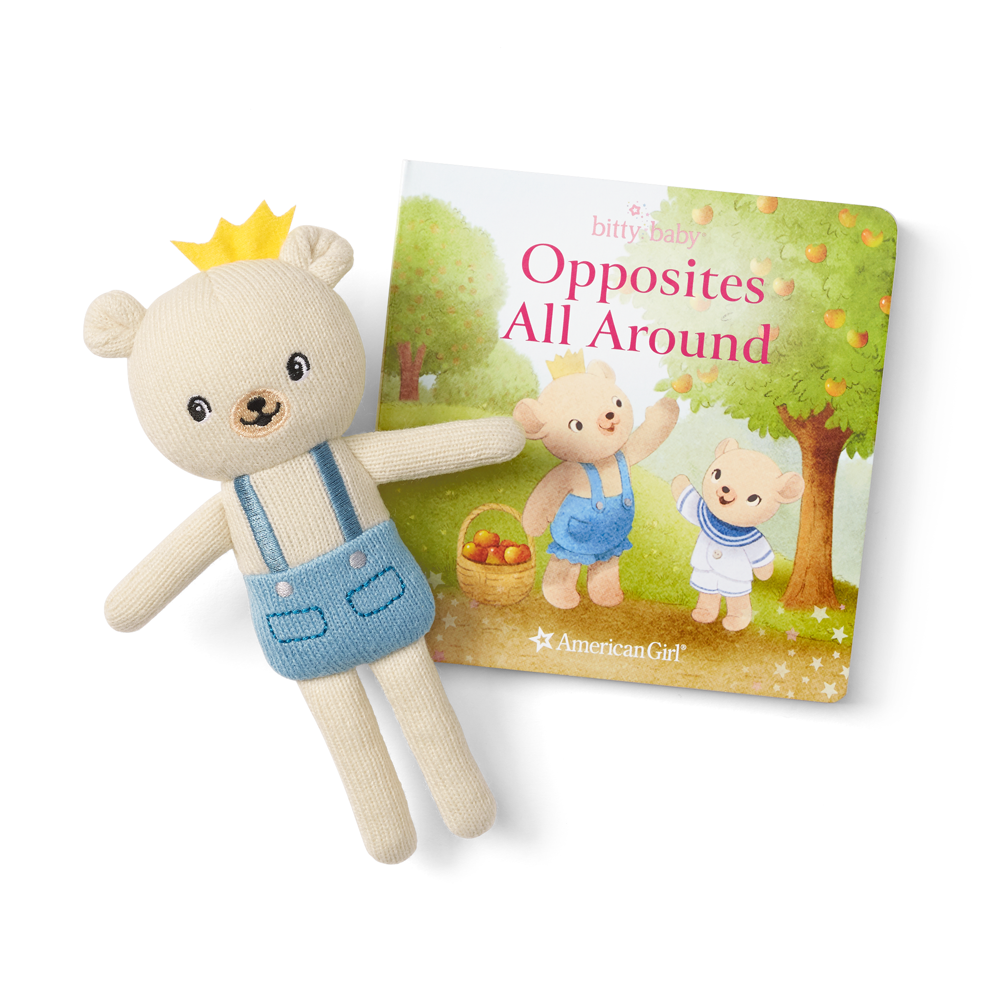 Bitty Baby Doll #5 In Soft Blue + Bear Friend & Board Book - Image 3