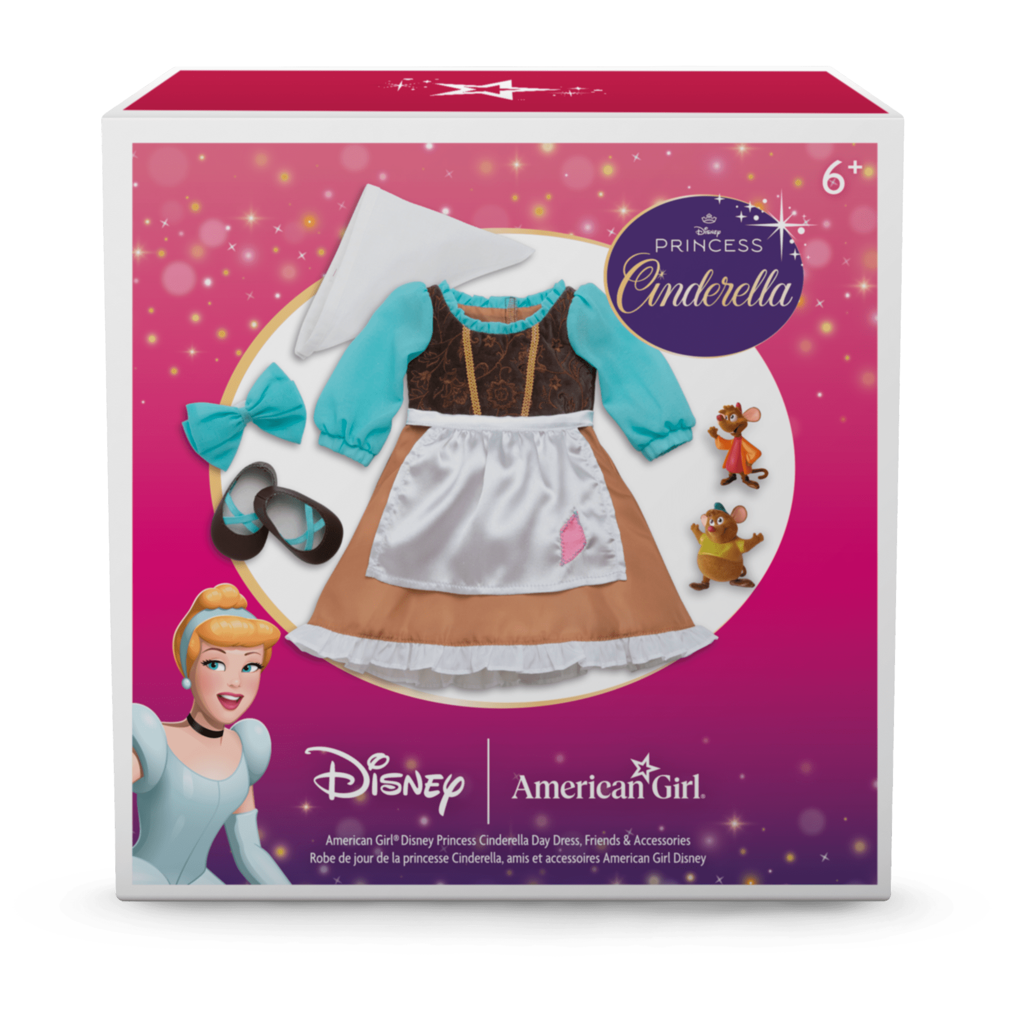 American Girl Disney Princess Cinderella Day Dress, Friends & Accessories For 18-Inch Dolls - Image 9