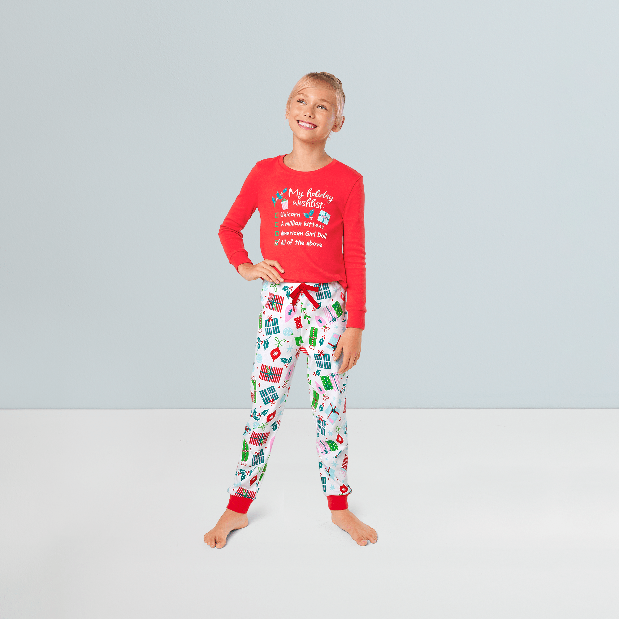 Holiday Wish List Pjs For Girls - Image 2