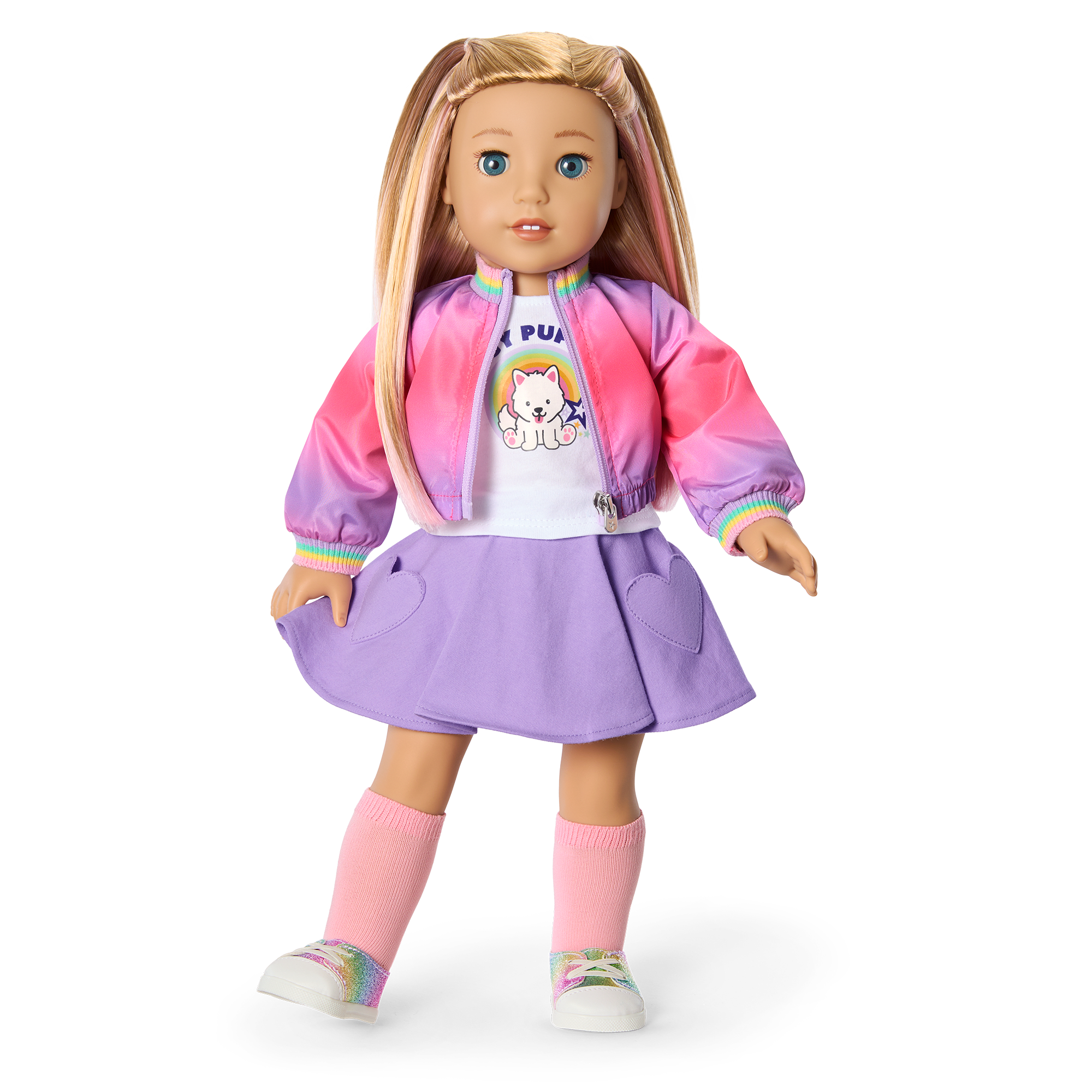 Summer's Waggy Pup Tails Outfit For 18-Inch Dolls (Girl Of The Year 2025) - Image 3