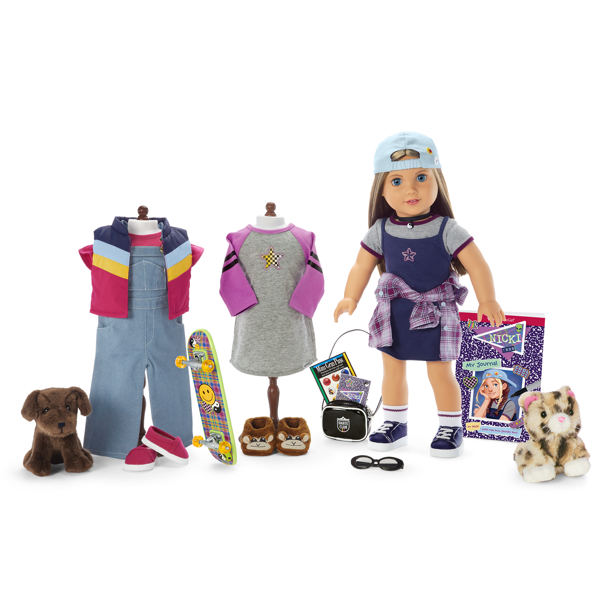 90S Twins Nicki's Skateboarding Gift Set (Historical Characters)