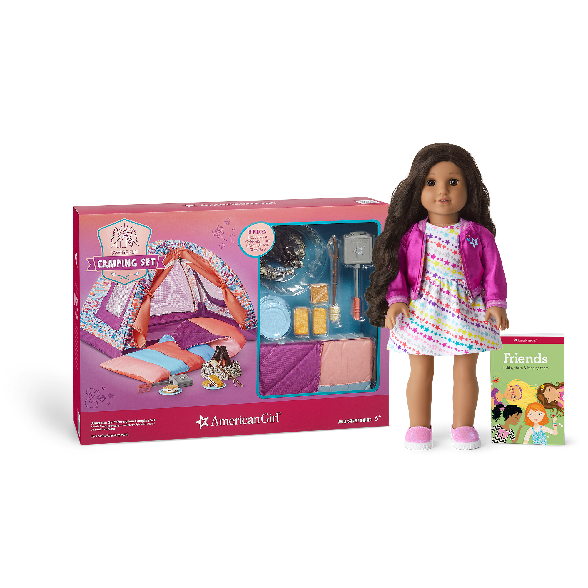Truly Me 18-Inch Doll #82 & S'more Fun Camping Set