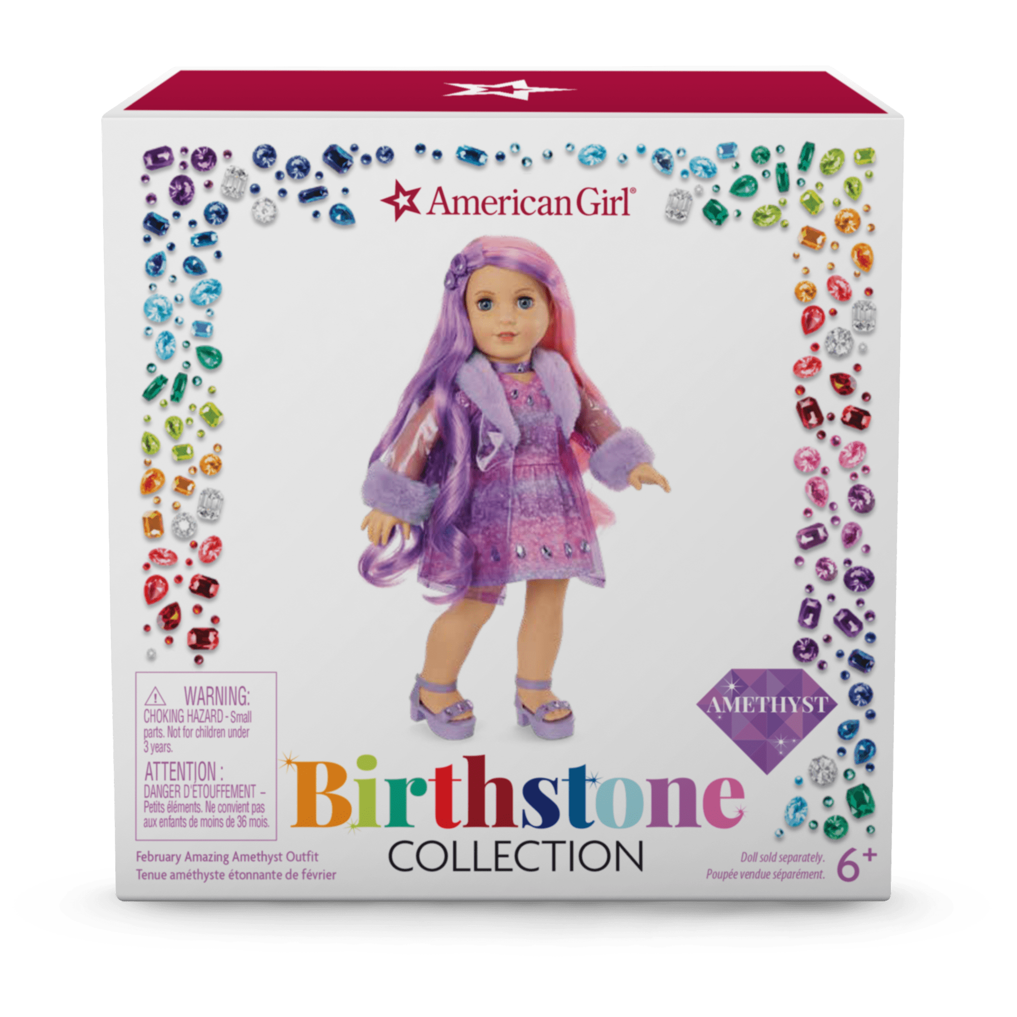 February Amazing Amethyst Outfit For 18-Inch Dolls - Image 7