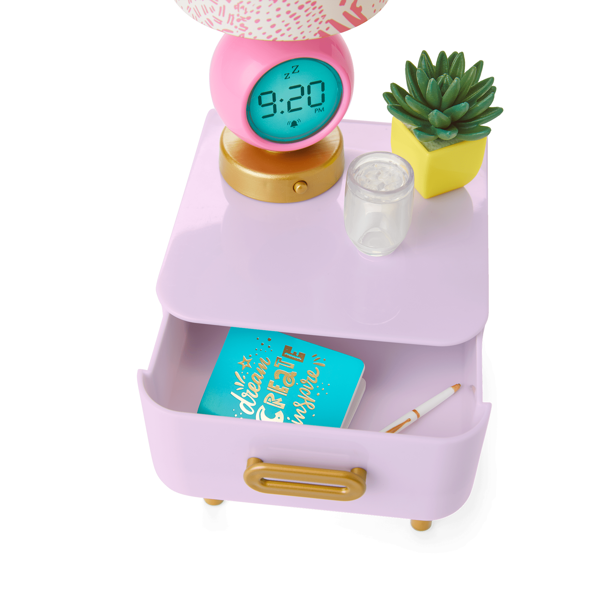 All Set For Sleepovers Canopy Bed & Nightstand For 18-Inch Dolls - Image 4