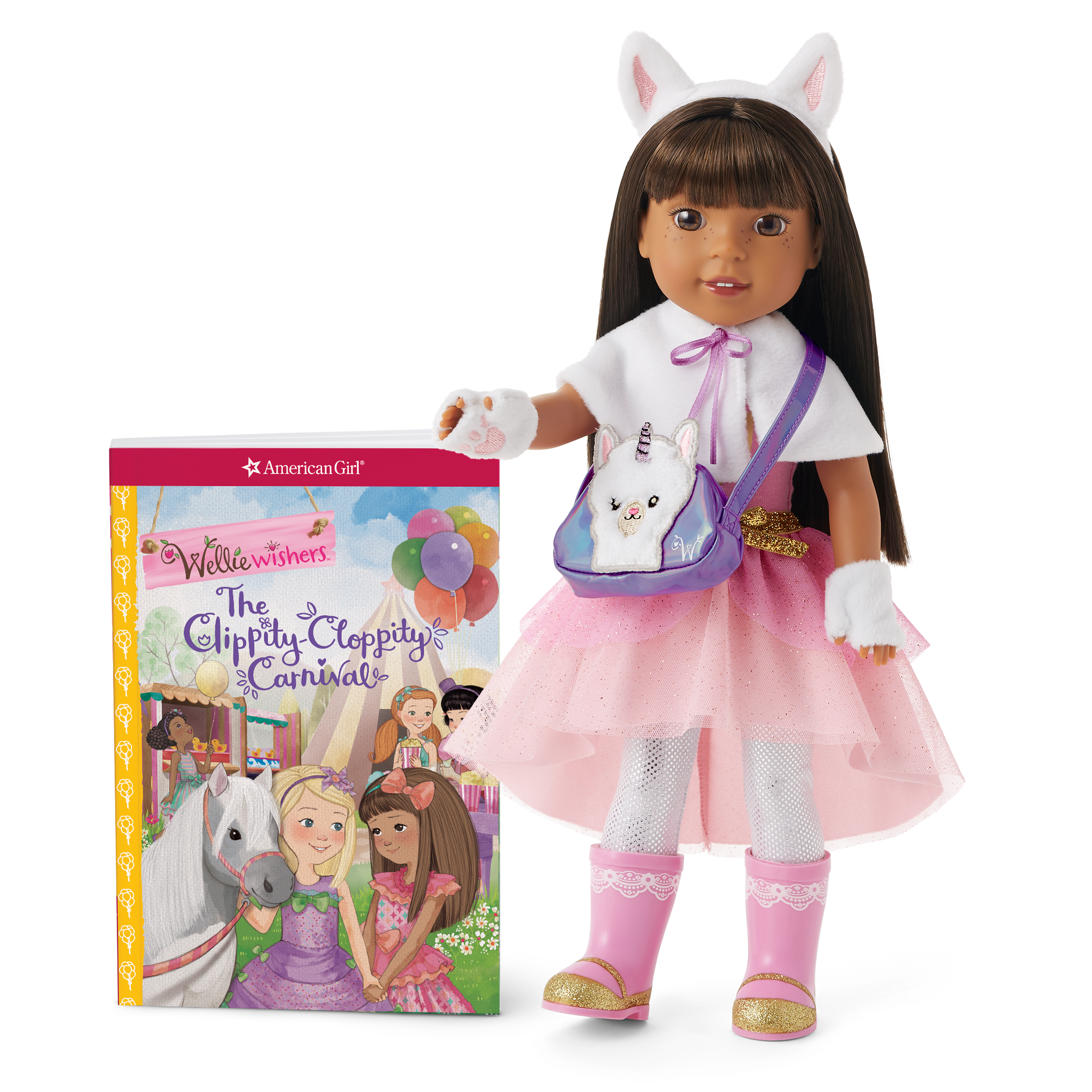 Ashlyn Doll, Book & Magical Llamacorn Accessories