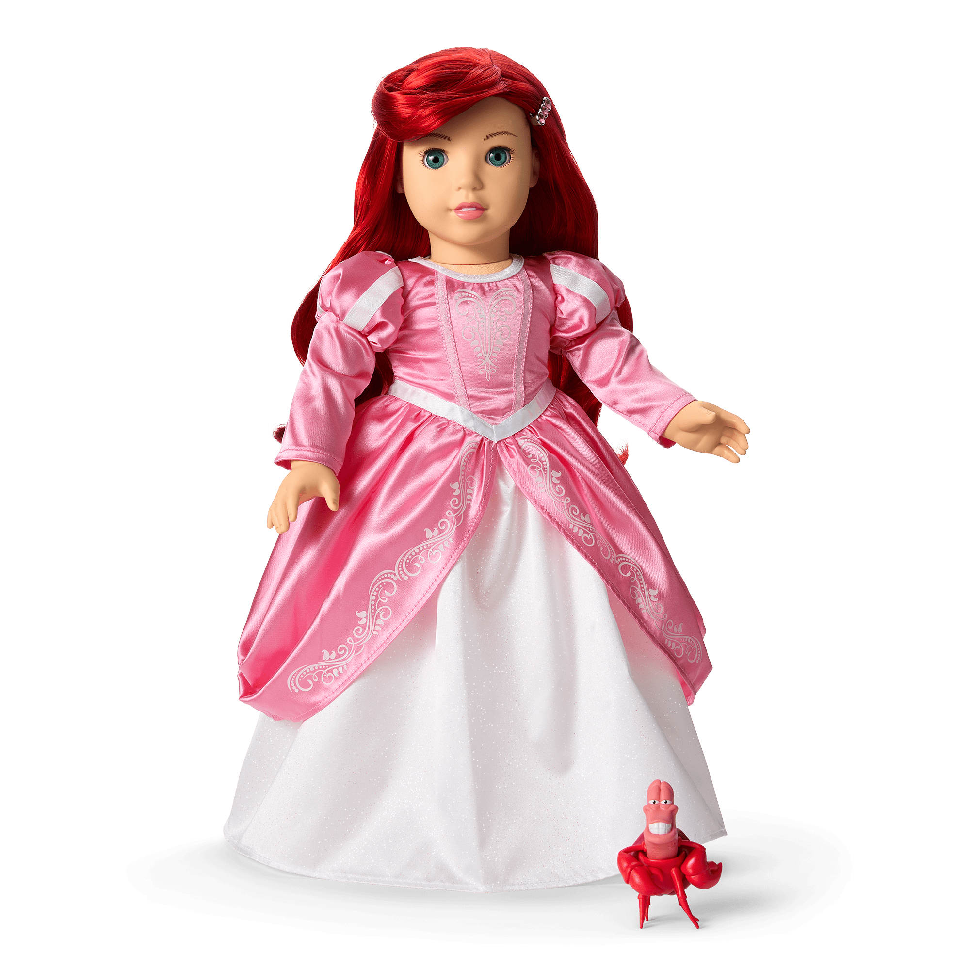 American Girl Disney Princess Ariel Castle Ball Gown, Sebastian & Accessories For 18-Inch Dolls - Image 2
