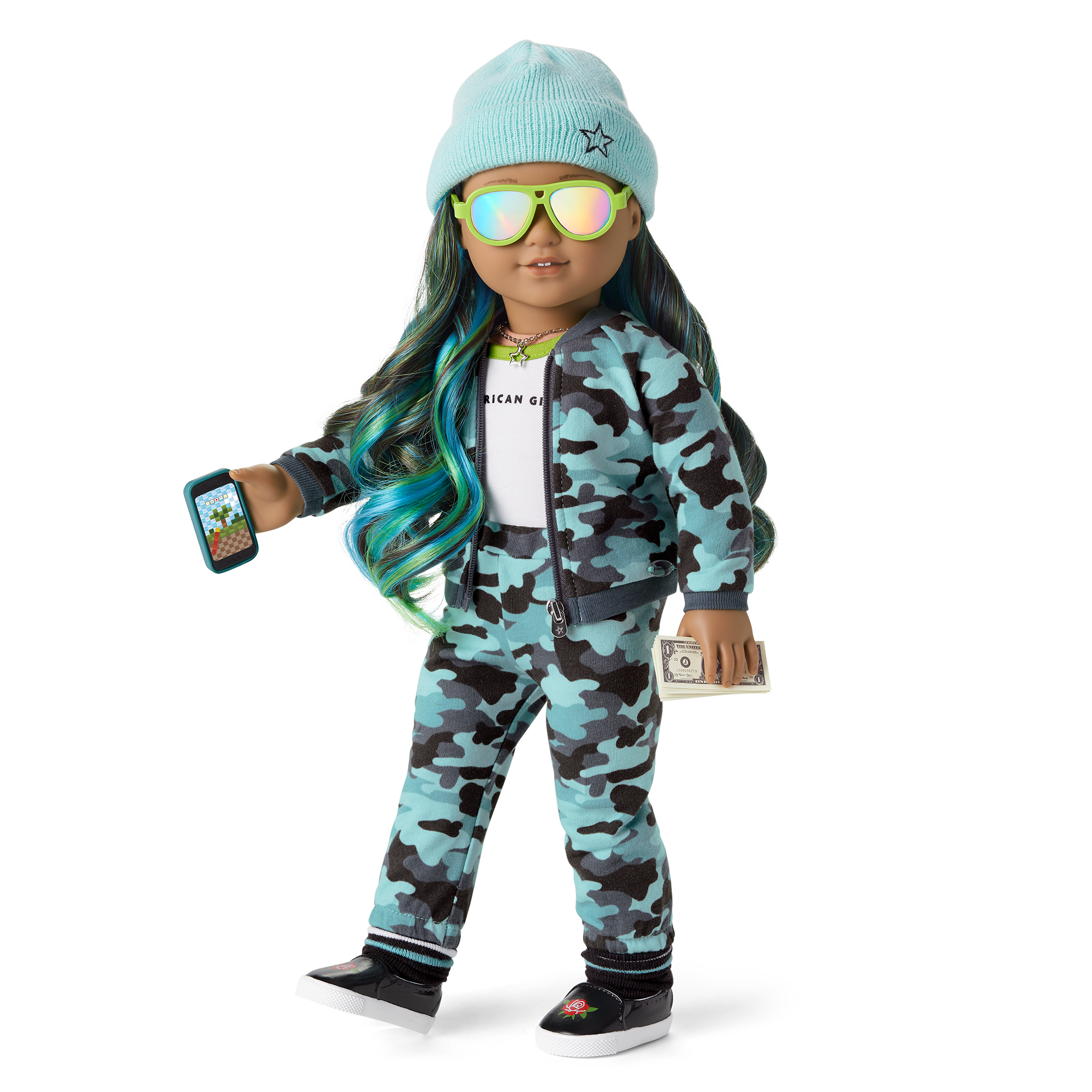 Truly Me Doll #89 In Cool Camo + Chic & Stylish Accessories