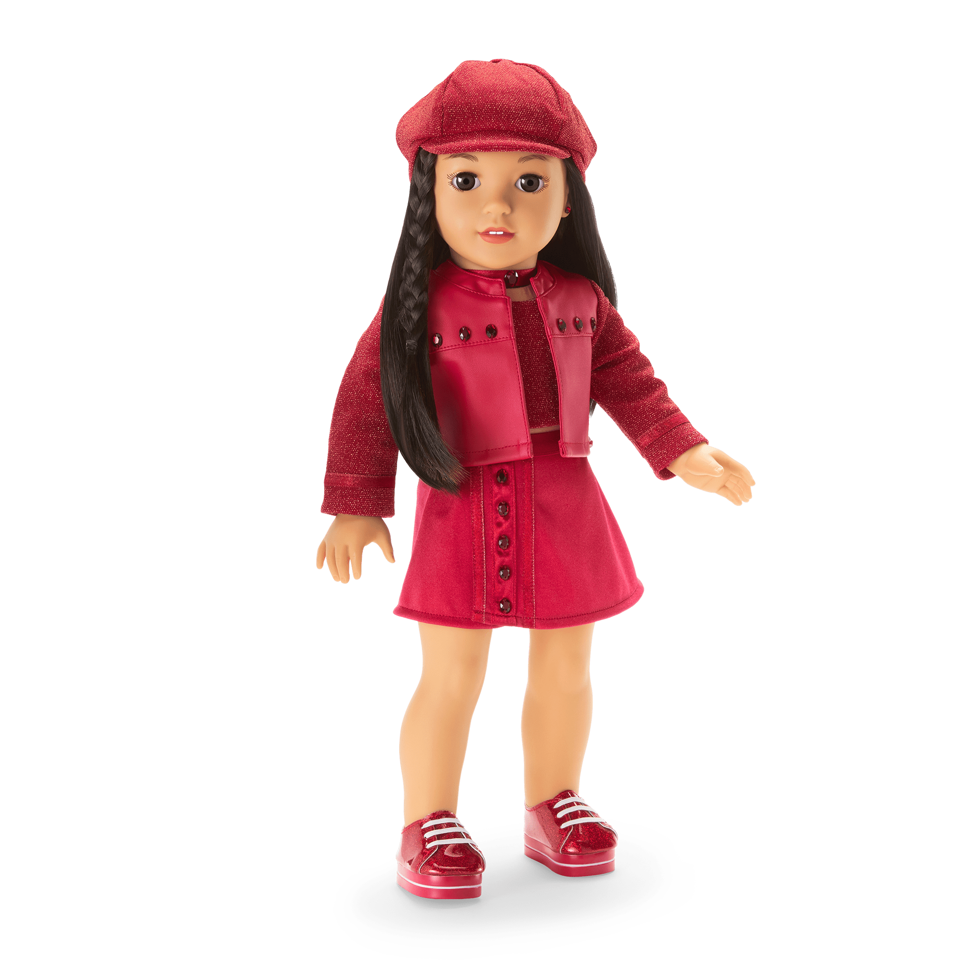 January Gorgeous Garnet Outfit For 18-Inch Dolls - Image 2