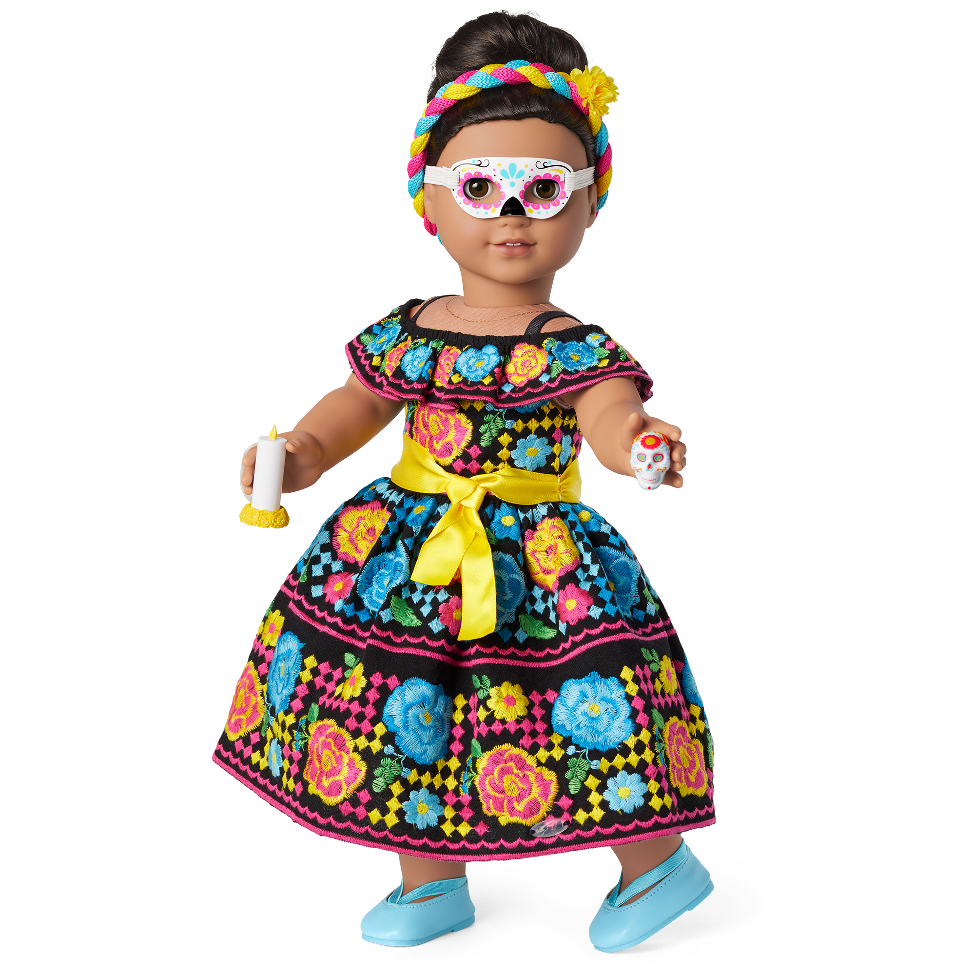 DíA De Muertos Celebration Outfit For 18-Inch Dolls - Image 2