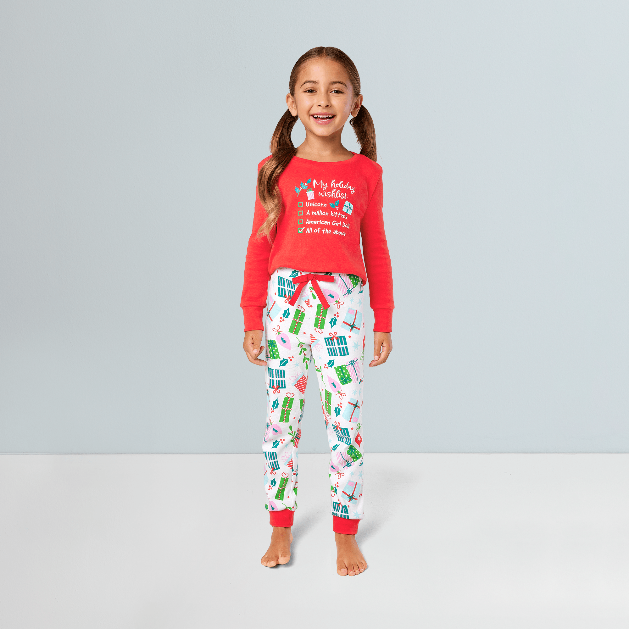 Holiday Wish List Pjs For Little Girls - Image 2
