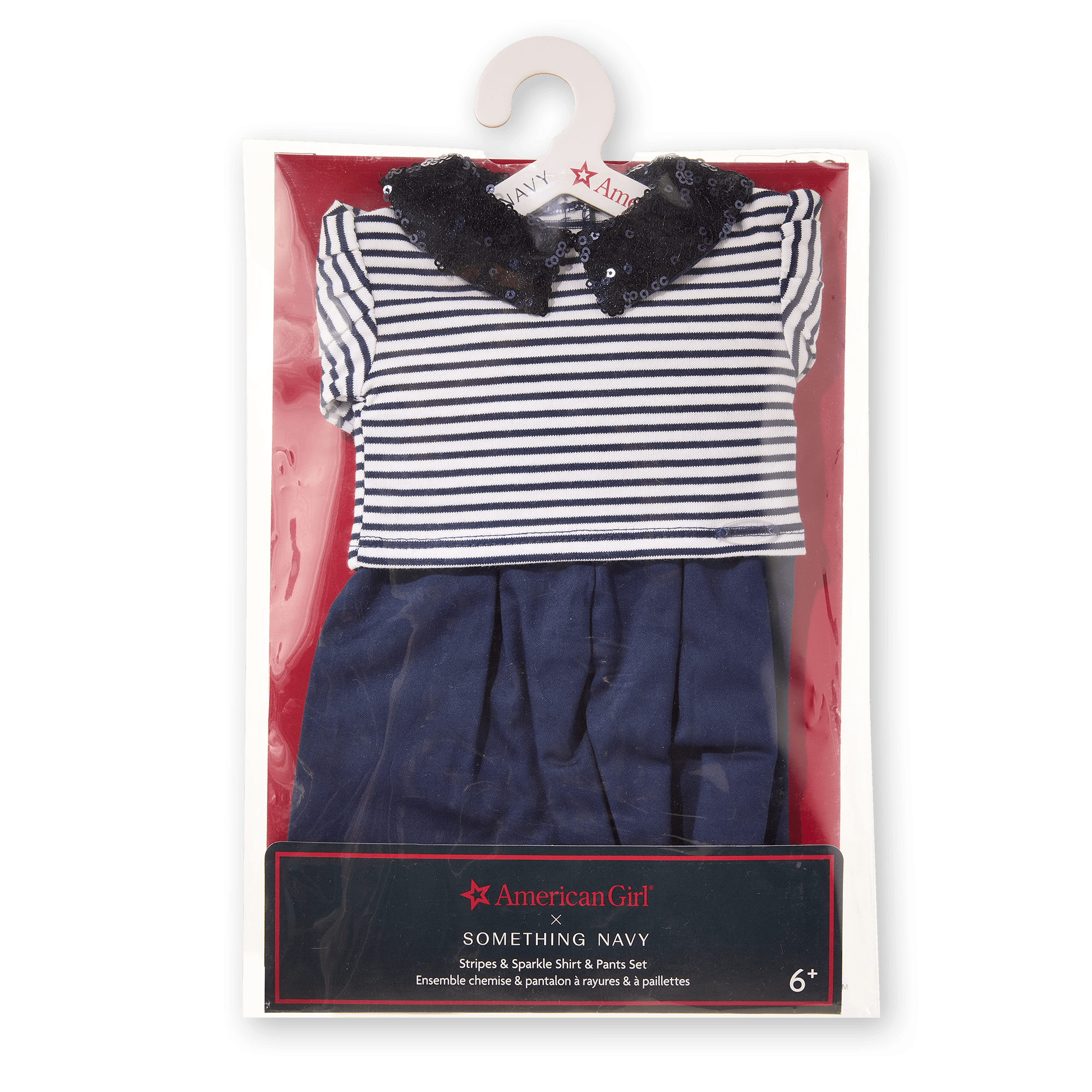 American Girl X Something Navy Stripes & Sparkle Shirt & Pants Set For 18-Inch Dolls - Image 7