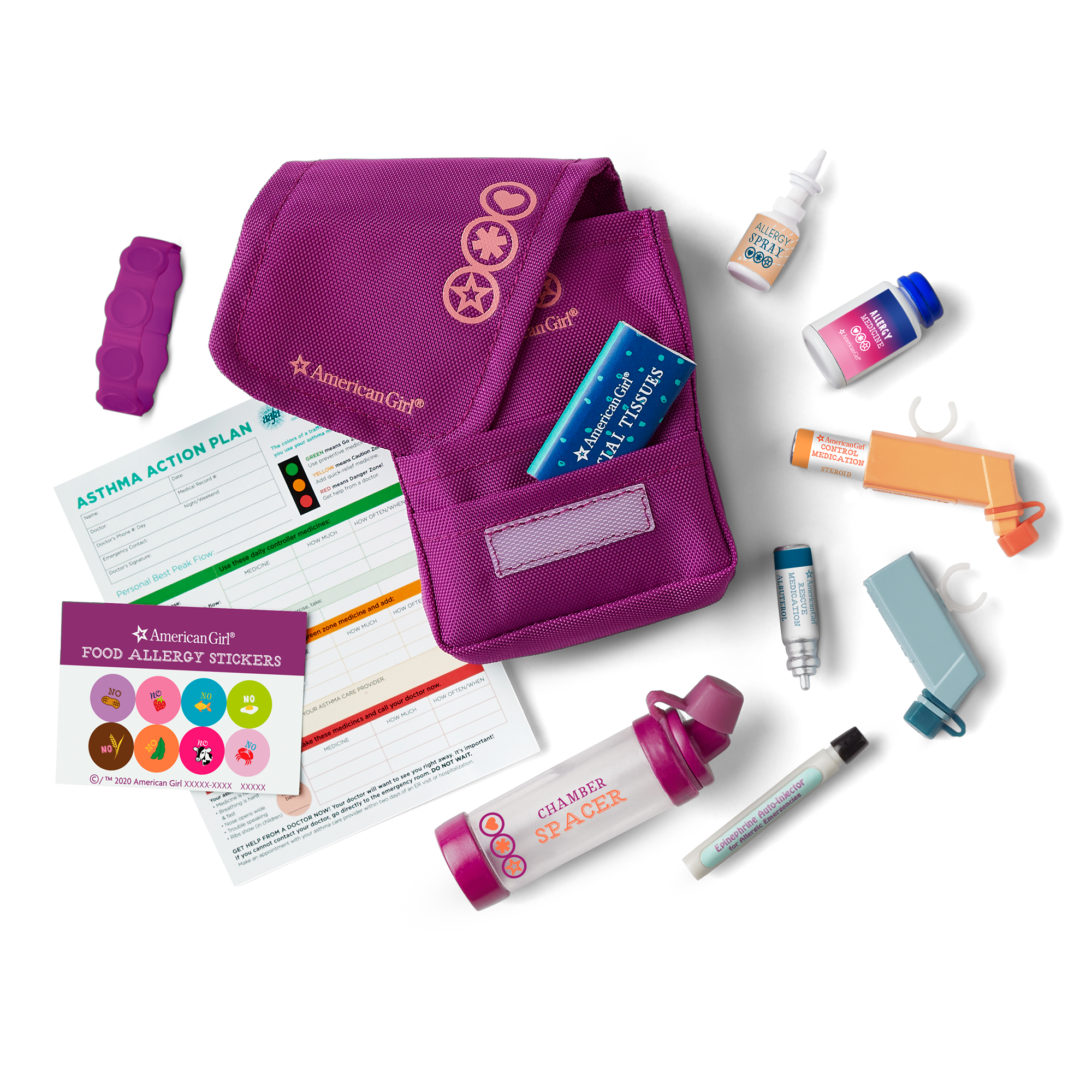 Asthma & Allergy Set For Dolls